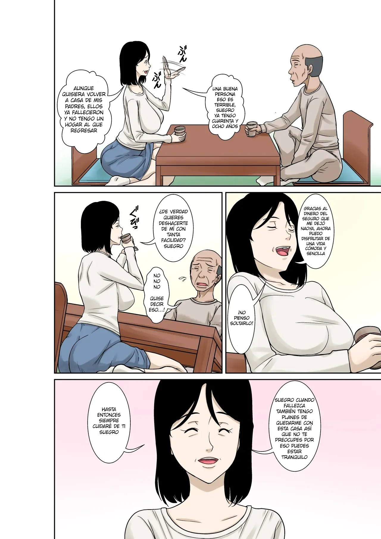 [Hoyoyodou] Ogifu-san ga Kossetsushita Node Yome no Watashi ga Kaigoshimasu!｜¡Como mi Suegro se Fracturó, Yo Su Nuera lo Cuidaré! [Spanish] [Pajerosxnx] 画像番号 4