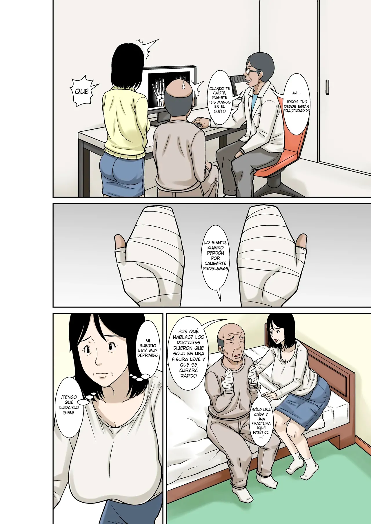 [Hoyoyodou] Ogifu-san ga Kossetsushita Node Yome no Watashi ga Kaigoshimasu!｜¡Como mi Suegro se Fracturó, Yo Su Nuera lo Cuidaré! [Spanish] [Pajerosxnx] 画像番号 6