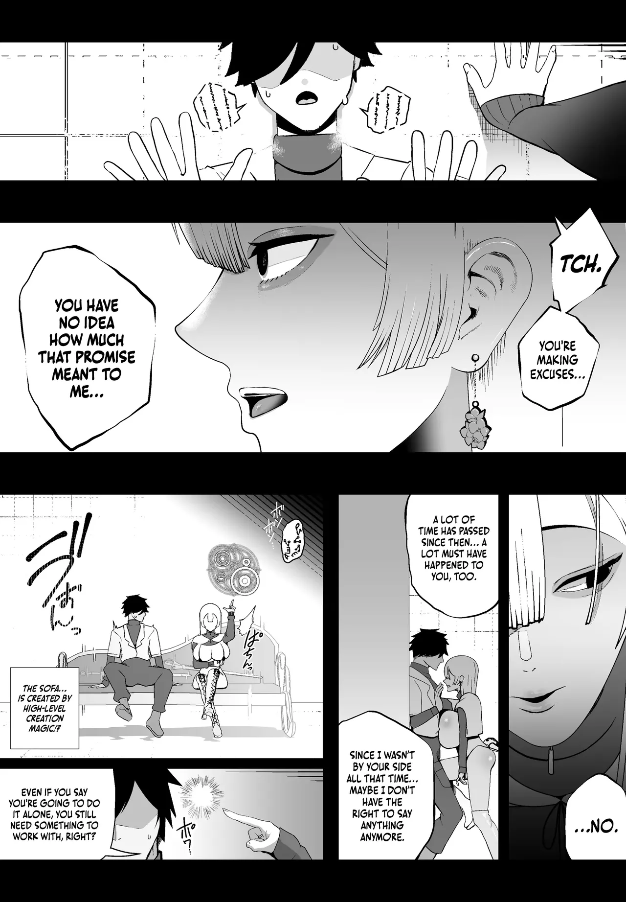 [Ikinuki.] Taisetsu na Tsuma ga Iru noni...... 10-Kai Shasei Shinai to Derenai Heya de Kinkyuu Boukensha no Elite Osananajimi ni Okasarete Shimatta Hanashi [English] 画像番号 9