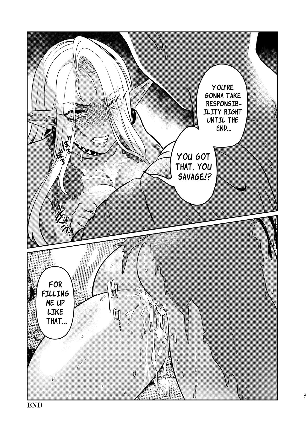 [Shishimusha (Inobuta)] The Dark Elf can't Resist [Digital] [English] [Apricot Jam] 画像番号 30