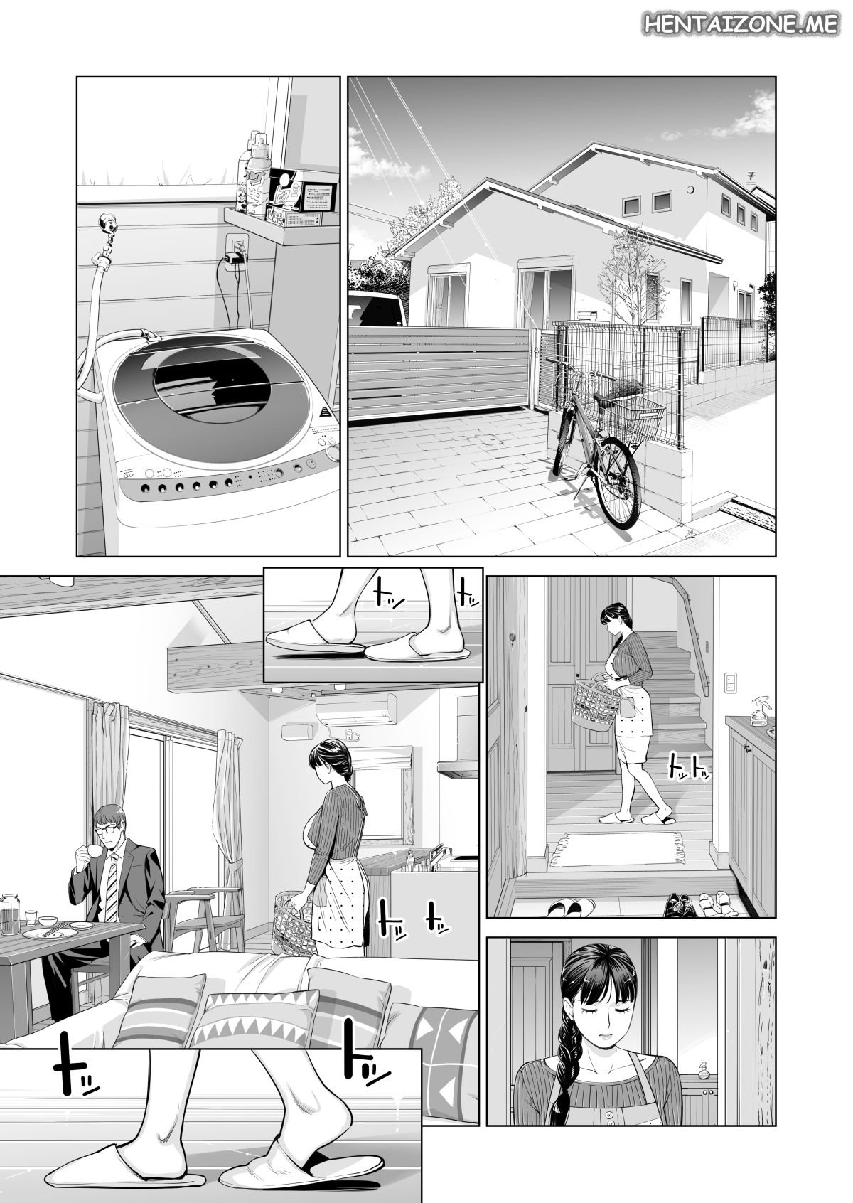 [HGT Lab (Tsusauto)] Tsukiyo no Midare Zake (Zenpen) Moonlit Intoxication | Mia moglie casalinga scopata da un mio collega mentre sono ubriaco [Italian] изображение № 64