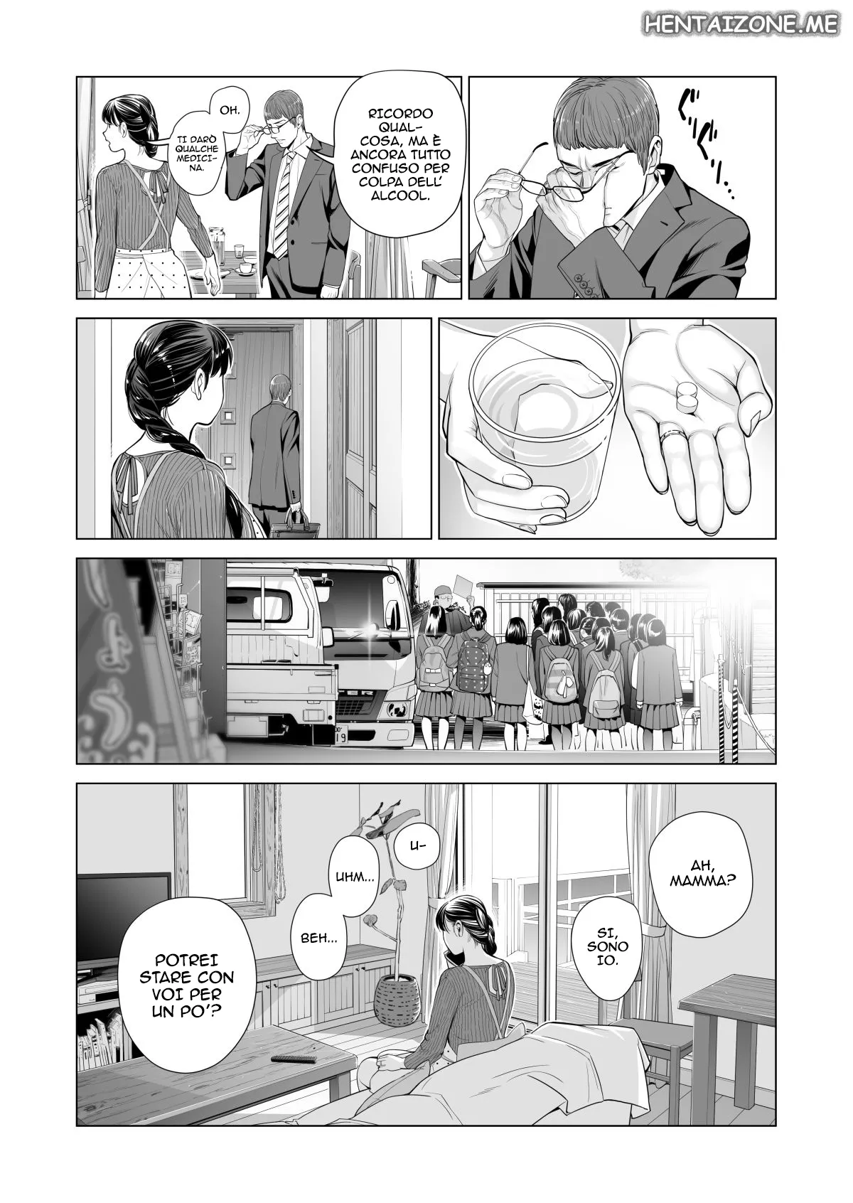 [HGT Lab (Tsusauto)] Tsukiyo no Midare Zake (Zenpen) Moonlit Intoxication | Mia moglie casalinga scopata da un mio collega mentre sono ubriaco [Italian] изображение № 68