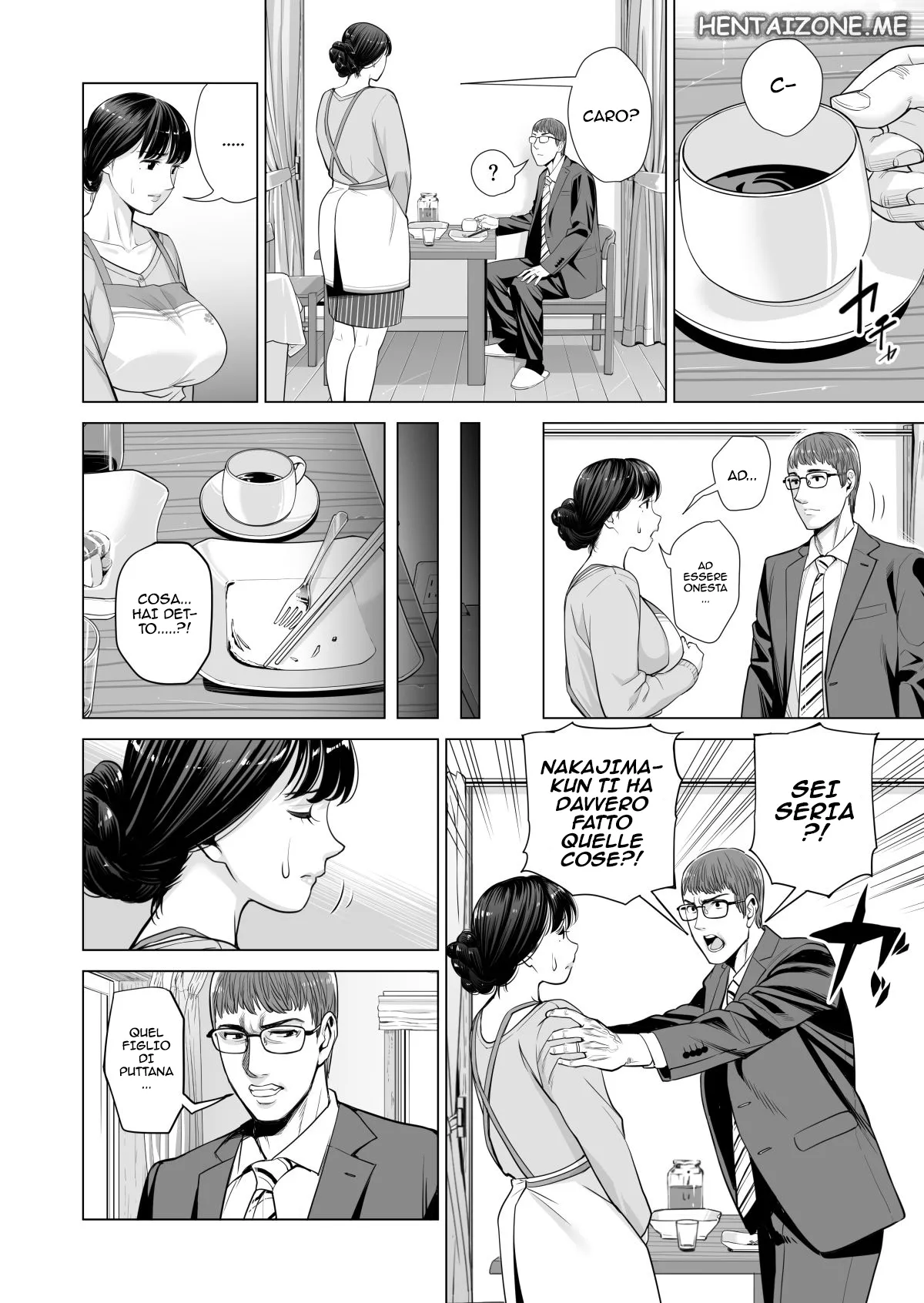 [HGT Lab (Tsusauto)] Tsukiyo no Midare Zake (Zenpen) Moonlit Intoxication | Mia moglie casalinga scopata da un mio collega mentre sono ubriaco [Italian] изображение № 83