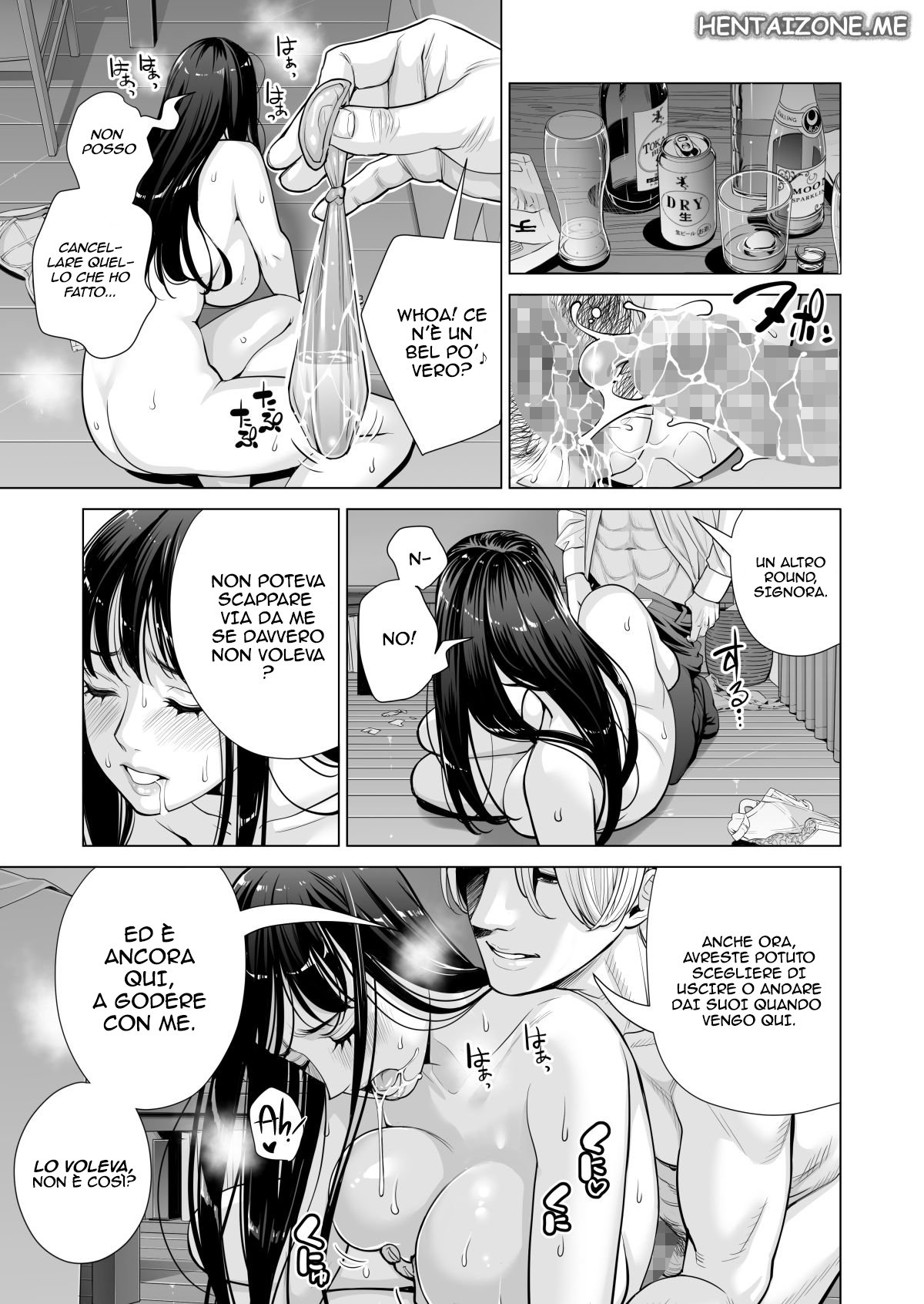 [HGT Lab (Tsusauto)] Tsukiyo no Midare Zake (Zenpen) Moonlit Intoxication | Mia moglie casalinga scopata da un mio collega mentre sono ubriaco [Italian] изображение № 99