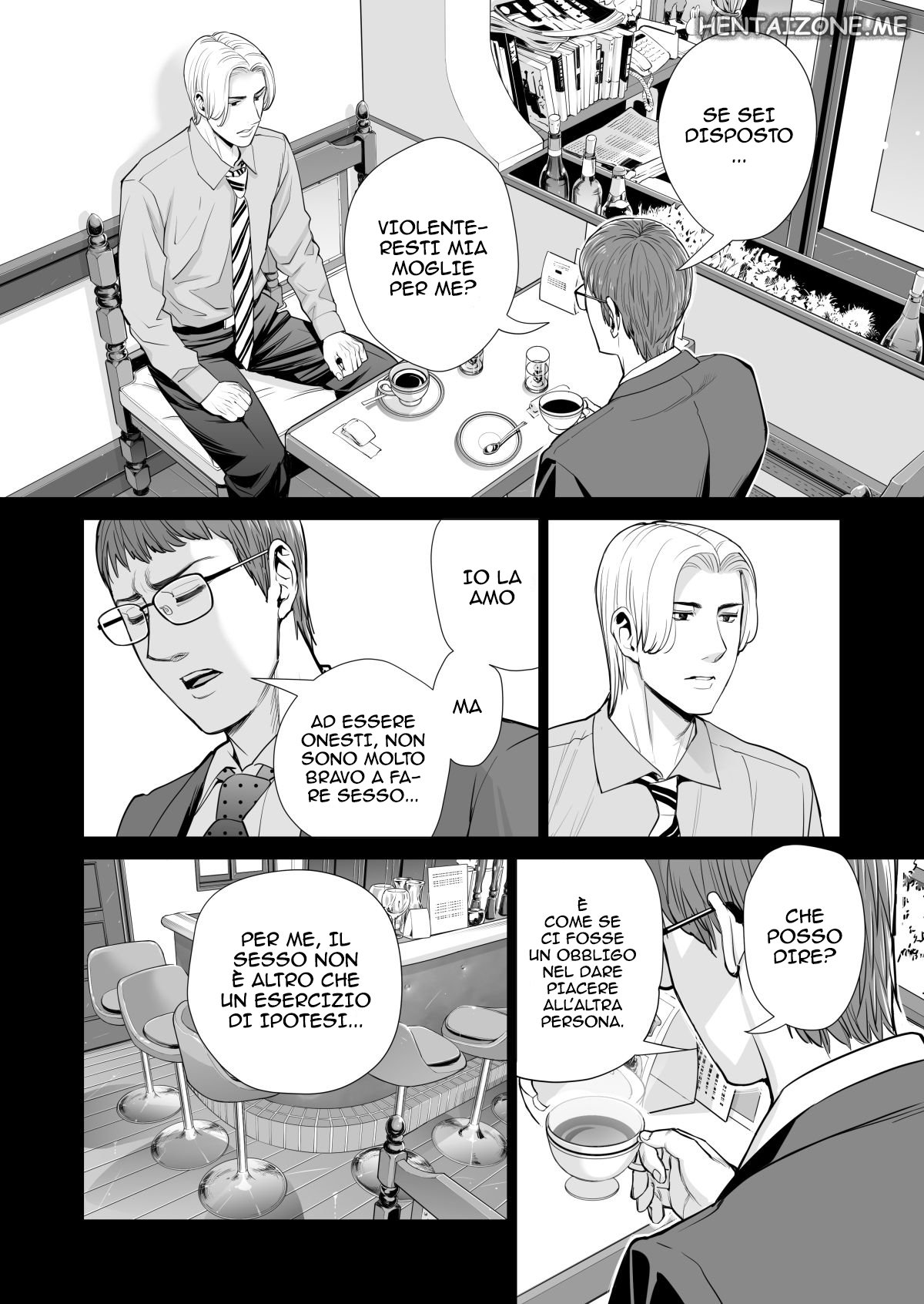 [HGT Lab (Tsusauto)] Tsukiyo no Midare Zake (Zenpen) Moonlit Intoxication | Mia moglie casalinga scopata da un mio collega mentre sono ubriaco [Italian] изображение № 107