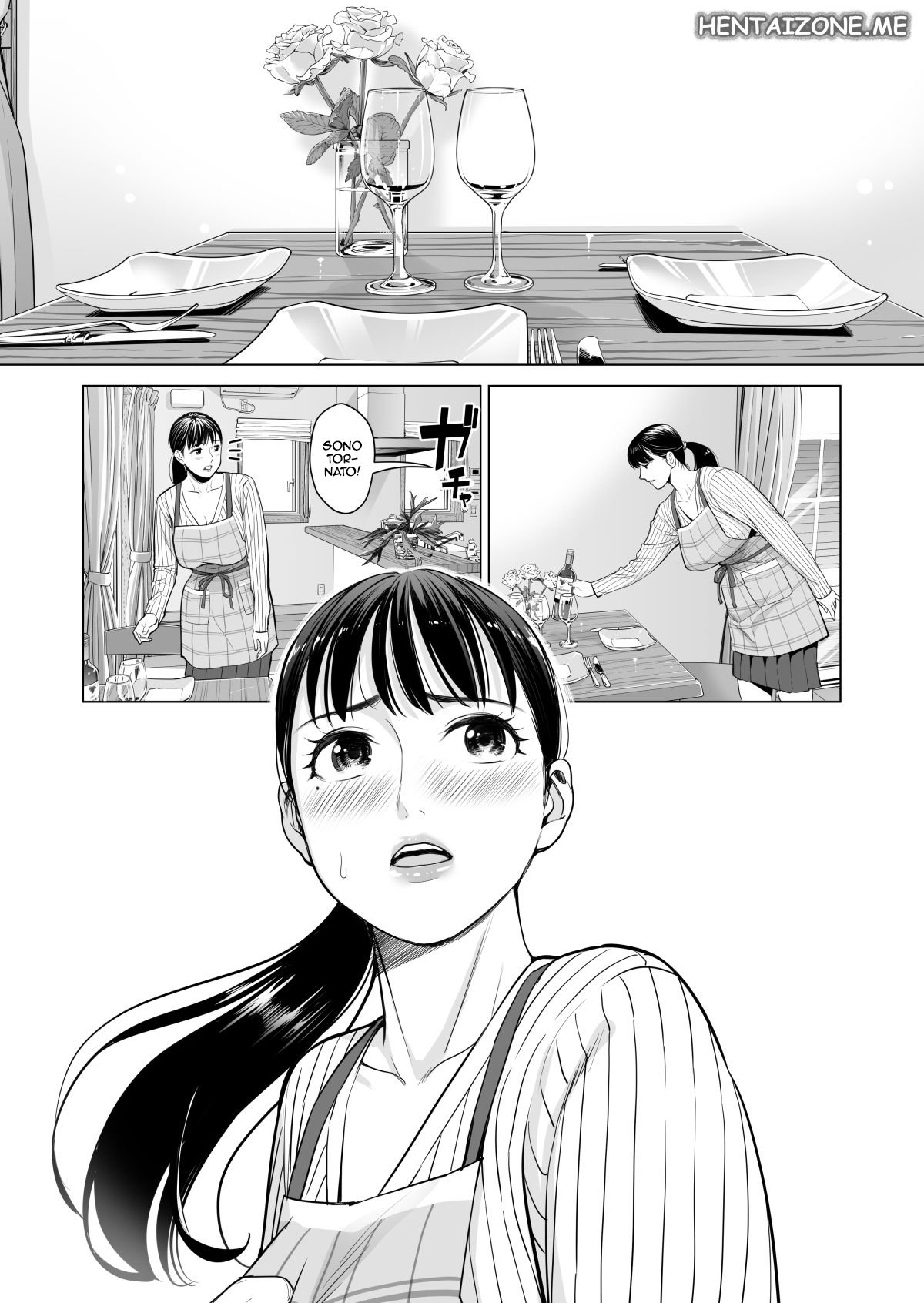 [HGT Lab (Tsusauto)] Tsukiyo no Midare Zake (Zenpen) Moonlit Intoxication | Mia moglie casalinga scopata da un mio collega mentre sono ubriaco [Italian] изображение № 132