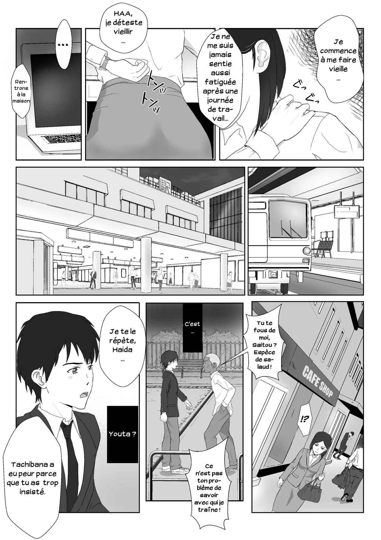 [Kiyama Haru] BariCare Kaa-san ga DQN ni Netorareta Vol.1 | Ma mère, carrièriste, a été victime d'un délinquant 01 [French] [Serviteur] изображение № 5