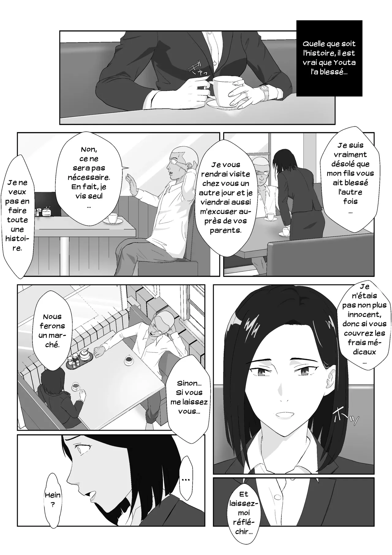 [Kiyama Haru] BariCare Kaa-san ga DQN ni Netorareta Vol.1 | Ma mère, carrièriste, a été victime d'un délinquant 01 [French] [Serviteur] изображение № 9