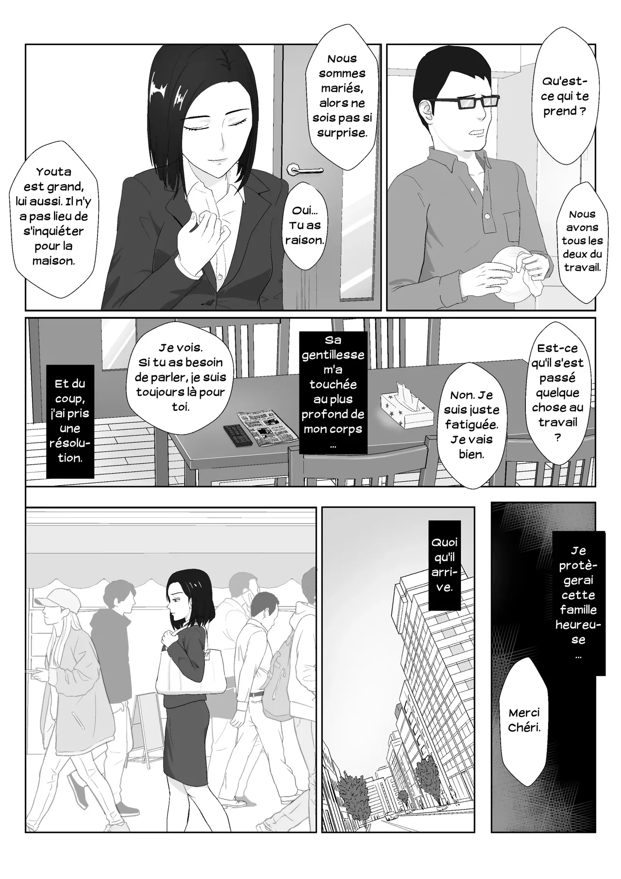 [Kiyama Haru] BariCare Kaa-san ga DQN ni Netorareta Vol.1 | Ma mère, carrièriste, a été victime d'un délinquant 01 [French] [Serviteur] изображение № 27