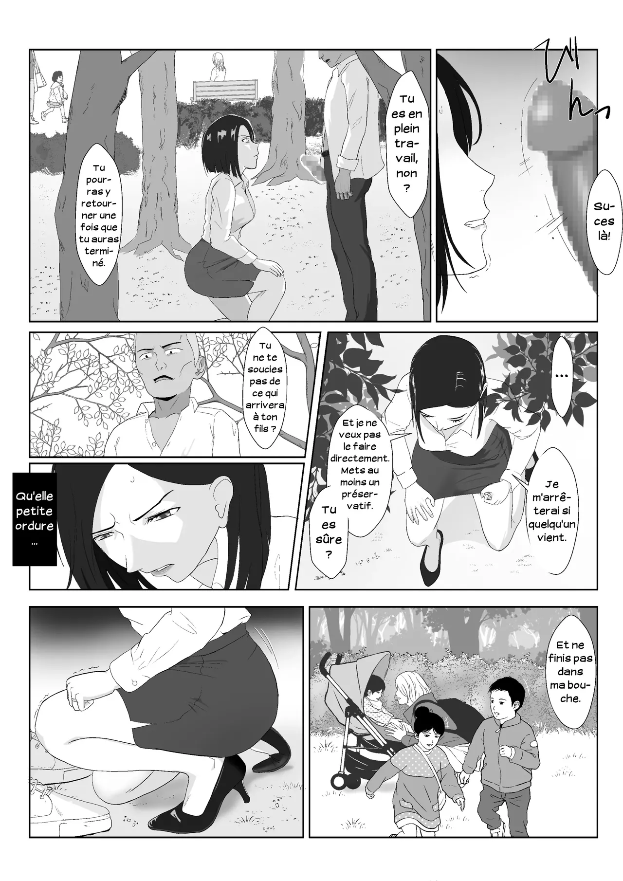 [Kiyama Haru] BariCare Kaa-san ga DQN ni Netorareta Vol.1 | Ma mère, carrièriste, a été victime d'un délinquant 01 [French] [Serviteur] изображение № 33