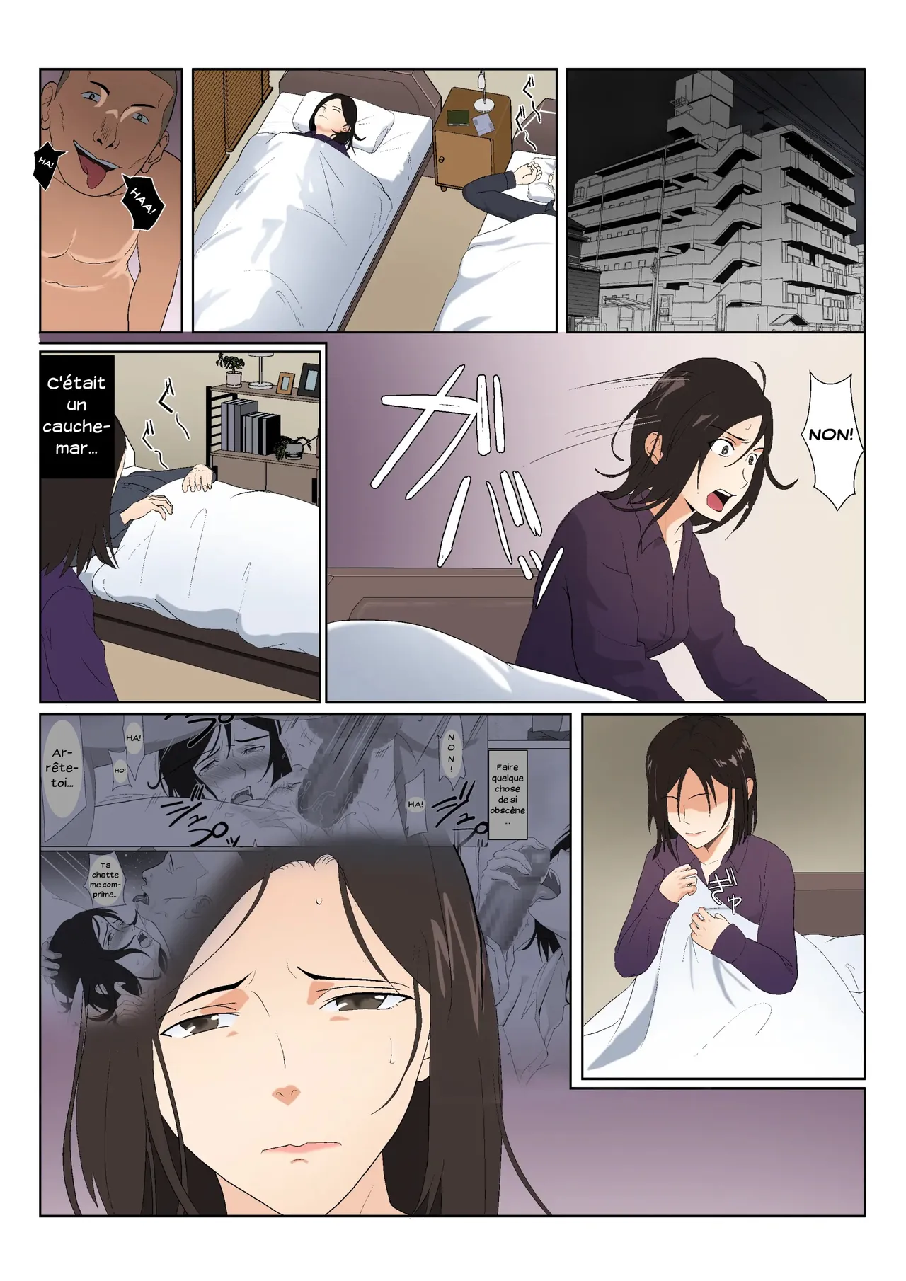 [Kiyama Haru] BariCare Kaa-san ga DQN ni Netorareta Vol.2 | Ma mère, carrièriste, a été victime d'un délinquant 02 [French] [Serviteur] [Colorized] image number 2