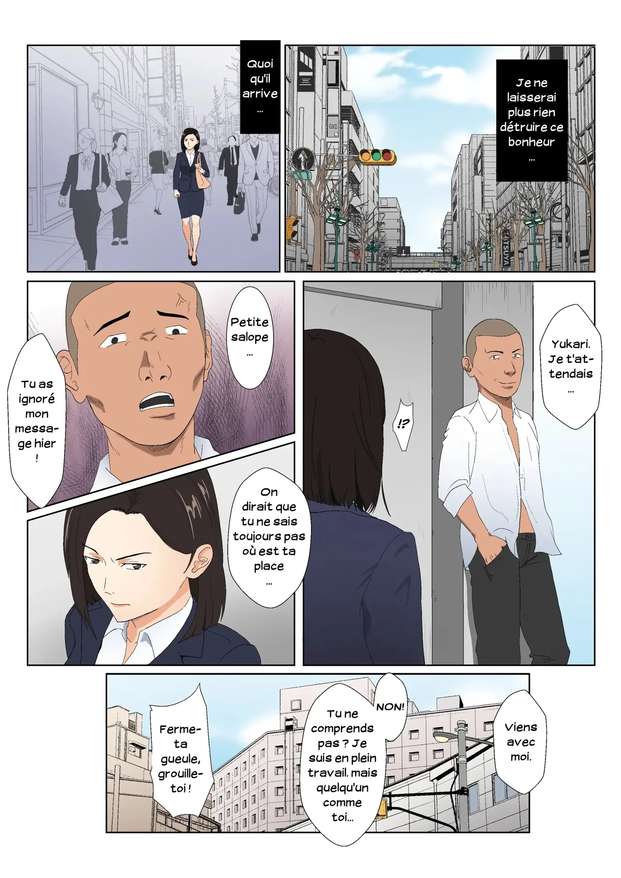 [Kiyama Haru] BariCare Kaa-san ga DQN ni Netorareta Vol.2 | Ma mère, carrièriste, a été victime d'un délinquant 02 [French] [Serviteur] [Colorized] image number 6