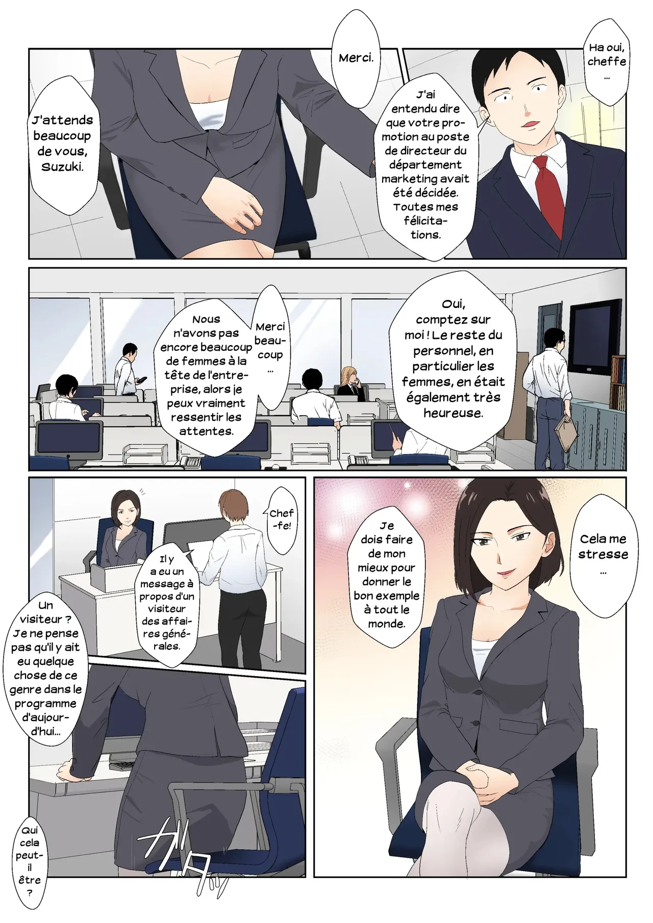 [Kiyama Haru] BariCare Kaa-san ga DQN ni Netorareta Vol.2 | Ma mère, carrièriste, a été victime d'un délinquant 02 [French] [Serviteur] [Colorized] image number 20