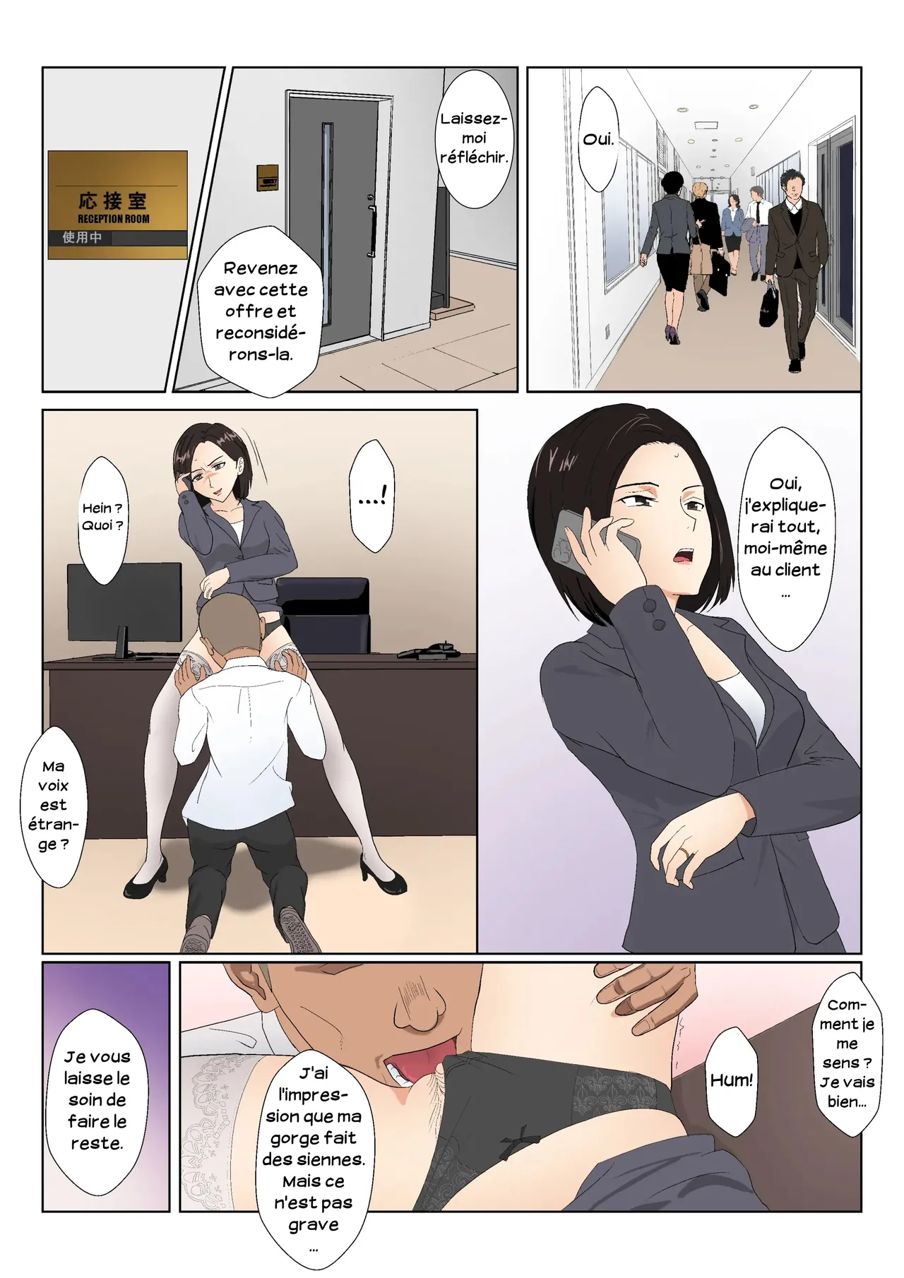 [Kiyama Haru] BariCare Kaa-san ga DQN ni Netorareta Vol.2 | Ma mère, carrièriste, a été victime d'un délinquant 02 [French] [Serviteur] [Colorized] image number 21