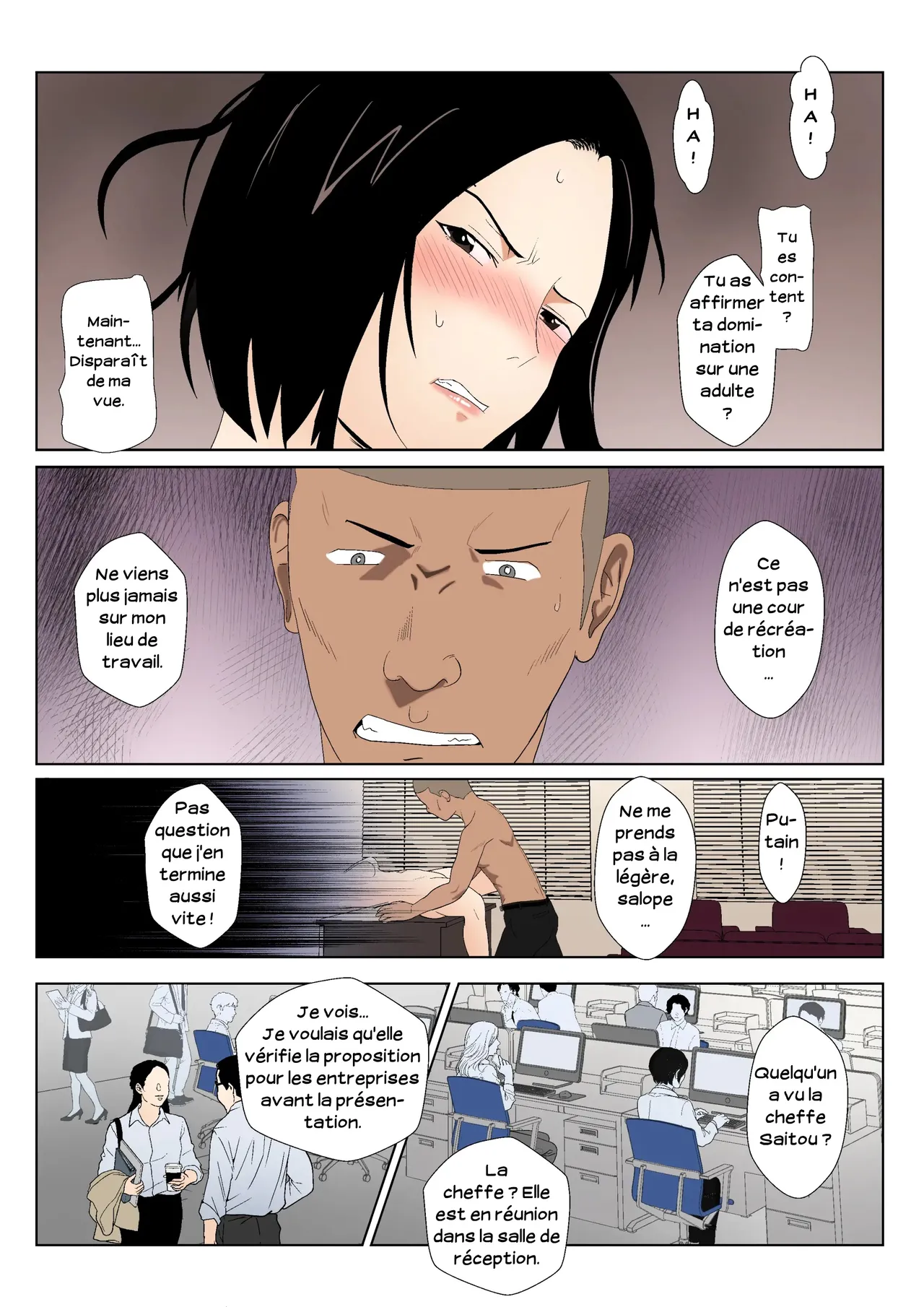 [Kiyama Haru] BariCare Kaa-san ga DQN ni Netorareta Vol.2 | Ma mère, carrièriste, a été victime d'un délinquant 02 [French] [Serviteur] [Colorized] image number 33