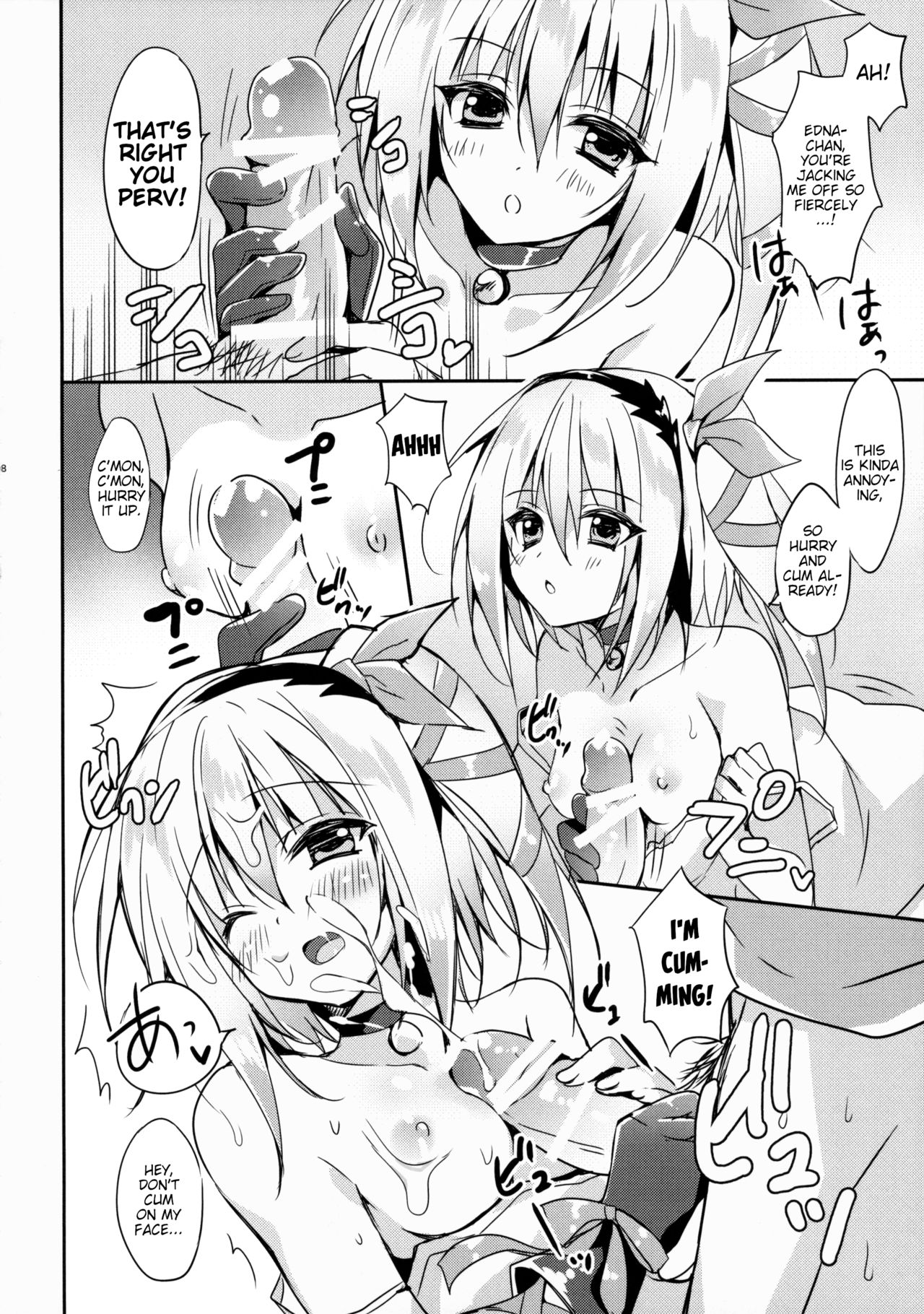 (COMIC1☆9) [LOOPTHELOOP! (Herurun)] Edna ni Choudai | Wouldn't you give it to Edna? (Tales of Zestiria) [English] [Tales of NL] imagen número 7