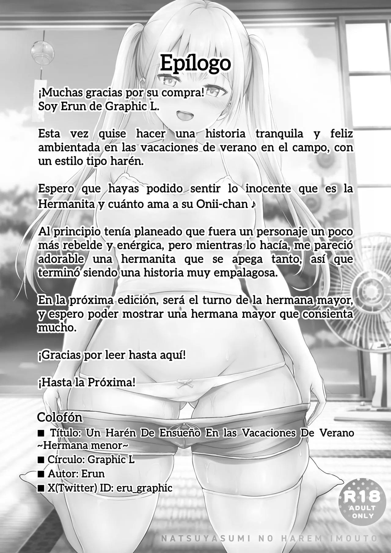 [Graphic L (Erun)] Natsuyasumi no Harem・Imouto｜Un Harén De Ensueno En las Vacaciones De Verano ~Hermana Menor~ [Spanish] [WOLFGANGSCAN] 이미지 번호 54