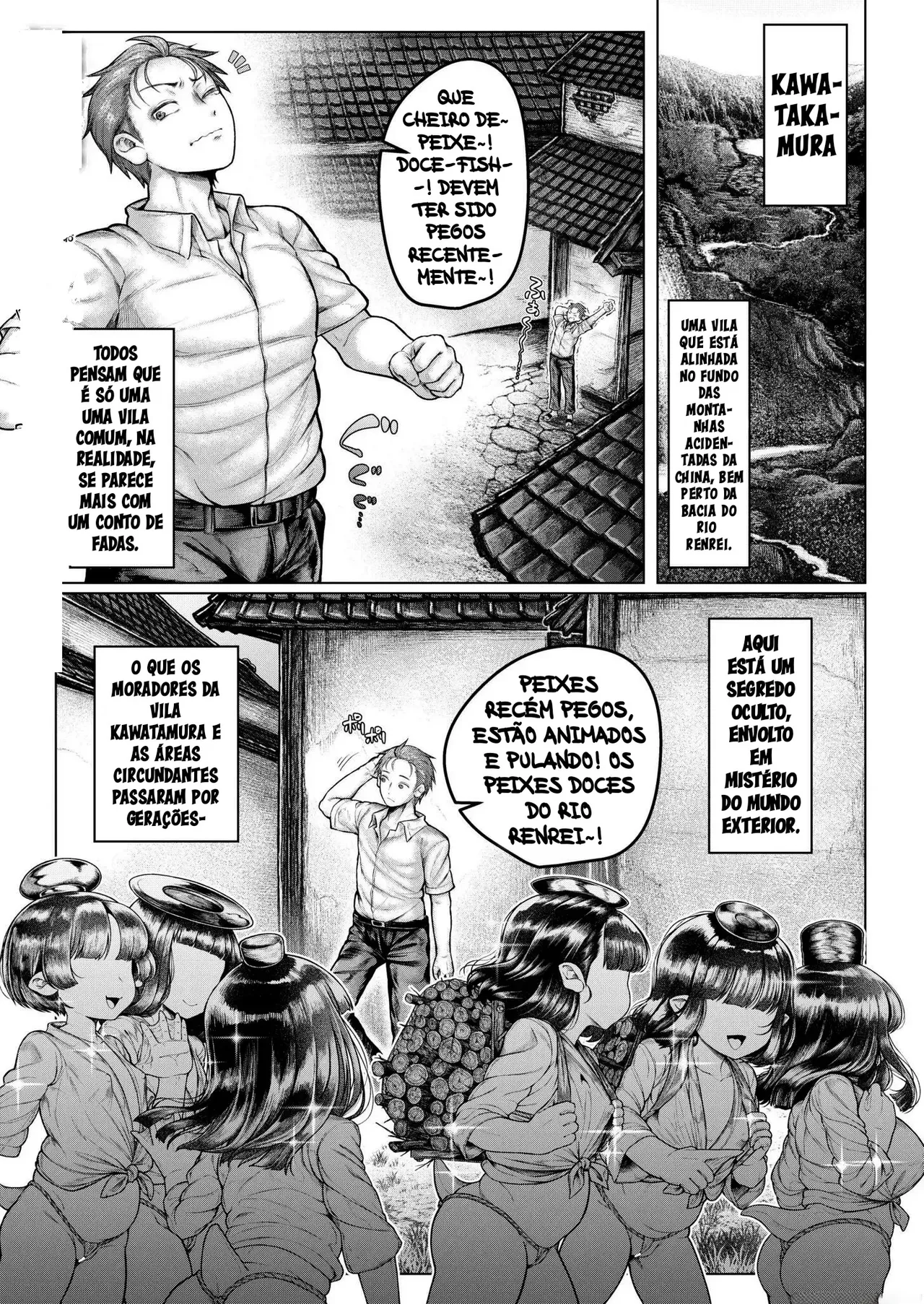 [Ujihara Shitone] Shin - Kappa Mura | Soaking - Kappa Village (COMIC Kaien VOL.17) [Portuguese-BR] [Bocchi Tradução] [Digital] Bildnummer 2