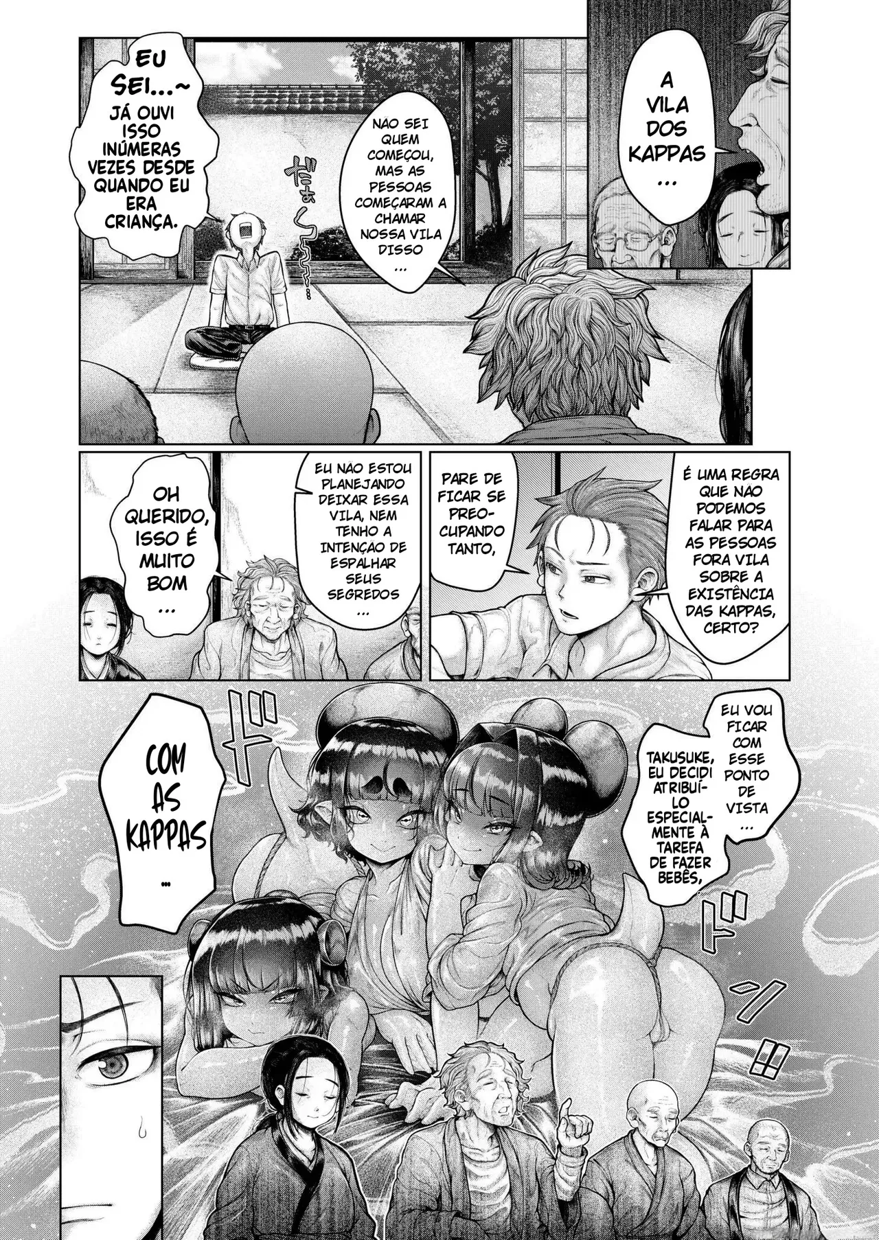 [Ujihara Shitone] Shin - Kappa Mura | Soaking - Kappa Village (COMIC Kaien VOL.17) [Portuguese-BR] [Bocchi Tradução] [Digital] Bildnummer 5