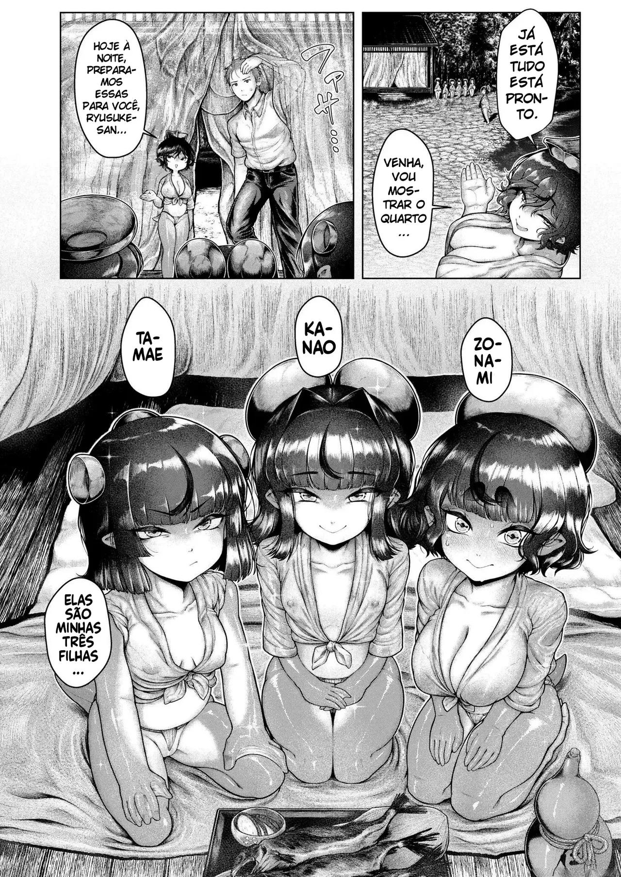 [Ujihara Shitone] Shin - Kappa Mura | Soaking - Kappa Village (COMIC Kaien VOL.17) [Portuguese-BR] [Bocchi Tradução] [Digital] Bildnummer 8