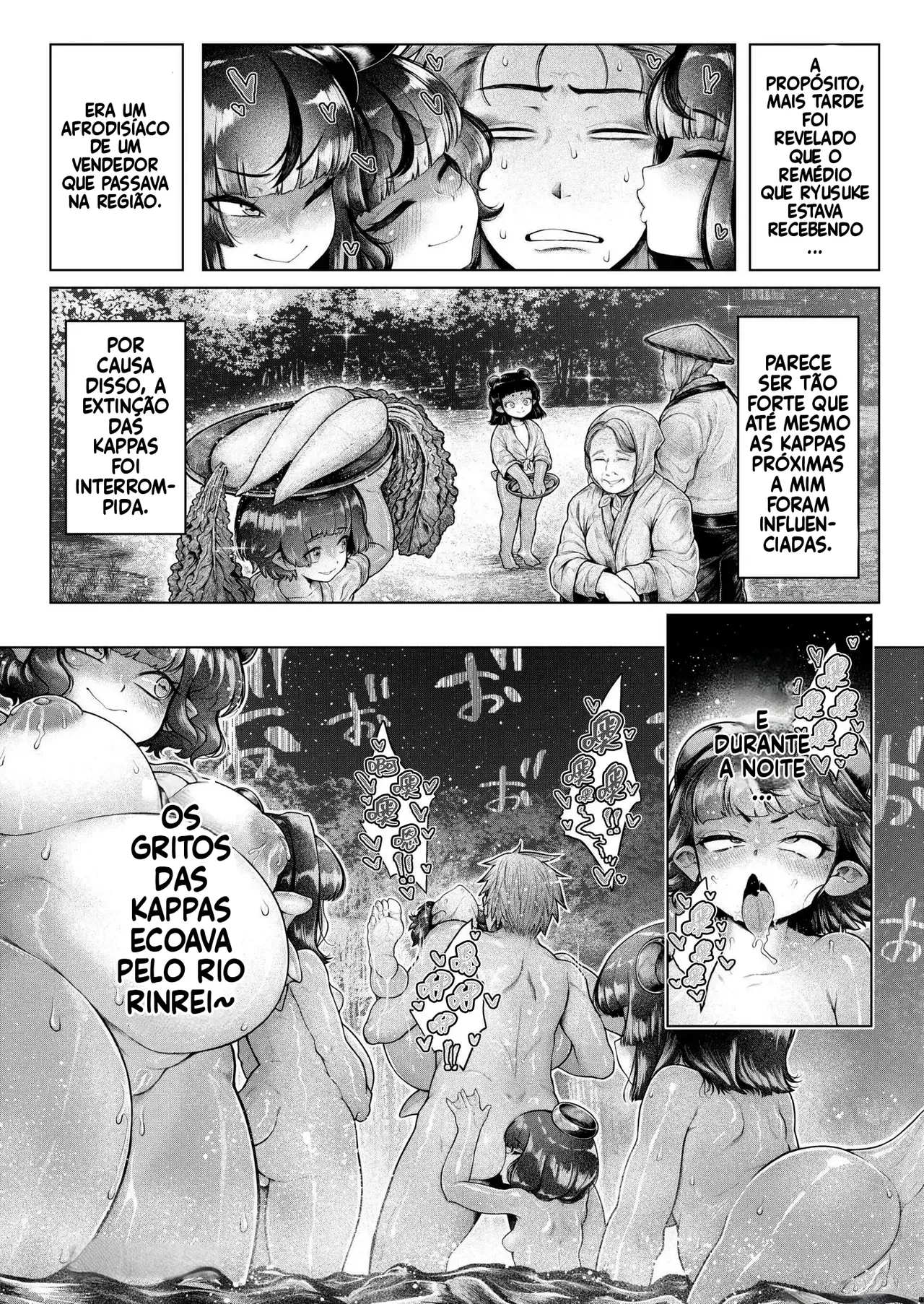 [Ujihara Shitone] Shin - Kappa Mura | Soaking - Kappa Village (COMIC Kaien VOL.17) [Portuguese-BR] [Bocchi Tradução] [Digital] Bildnummer 32