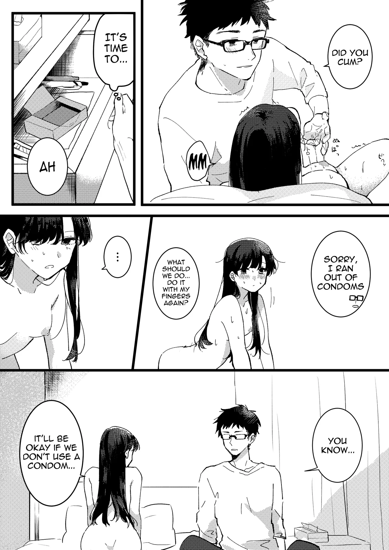 [Seijin] Kanojo ni Gomu Shinakuteiiyo to Iwareta | She told me it's okay not to use a condom [English] [meganekun_tl] [Digital] imagen número 3
