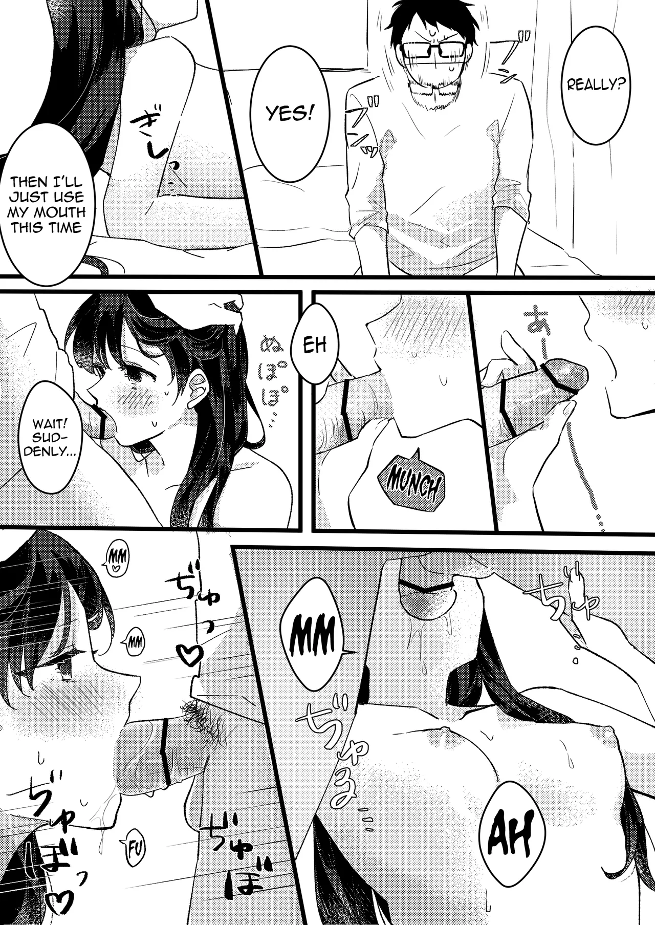 [Seijin] Kanojo ni Gomu Shinakuteiiyo to Iwareta | She told me it's okay not to use a condom [English] [meganekun_tl] [Digital] imagen número 8