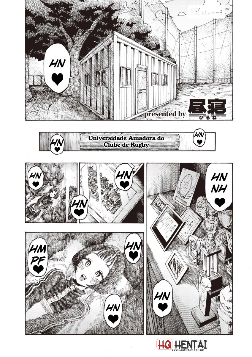 [Hirune] Uraniwa Daigaku Rugby-bu | University Backyard Rugby Club (COMIC Kairakuten 2020-02) [Portuguese-BR] [digital] 图片编号 1