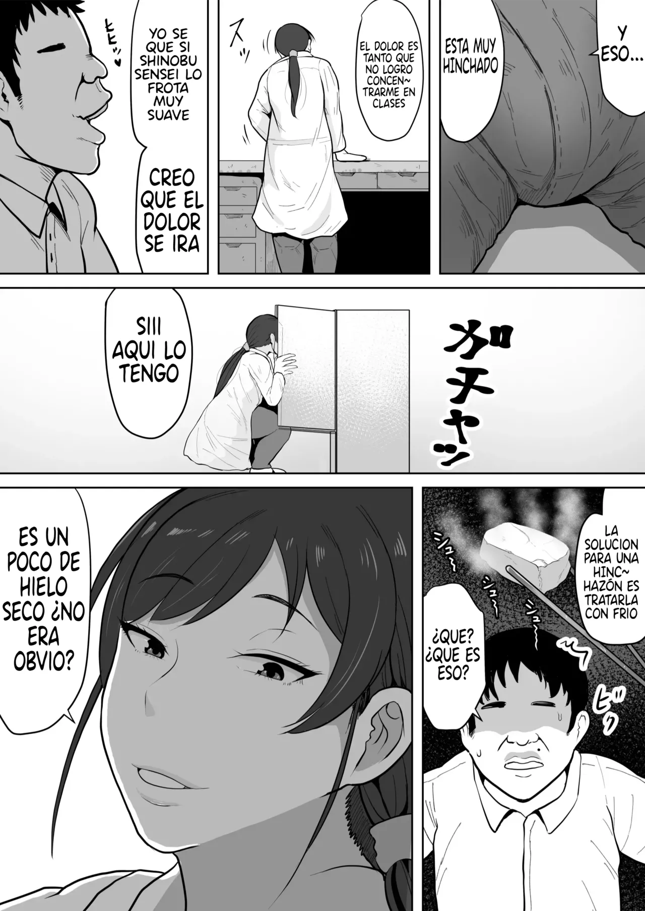 [NF-Freak (Si-man)] Hoken no Sensei Shinobu, 37 Sai, K-Cup ~Sei ni Mezameta Toshima no Mesu~｜Shinobu-sensei, Enfermera Escolar de 37 Años, Copa K ~Una Madurita que Despertó su Sexualidad~ [Spanish] [El naranjas = Mr.Naranjas] image number 3