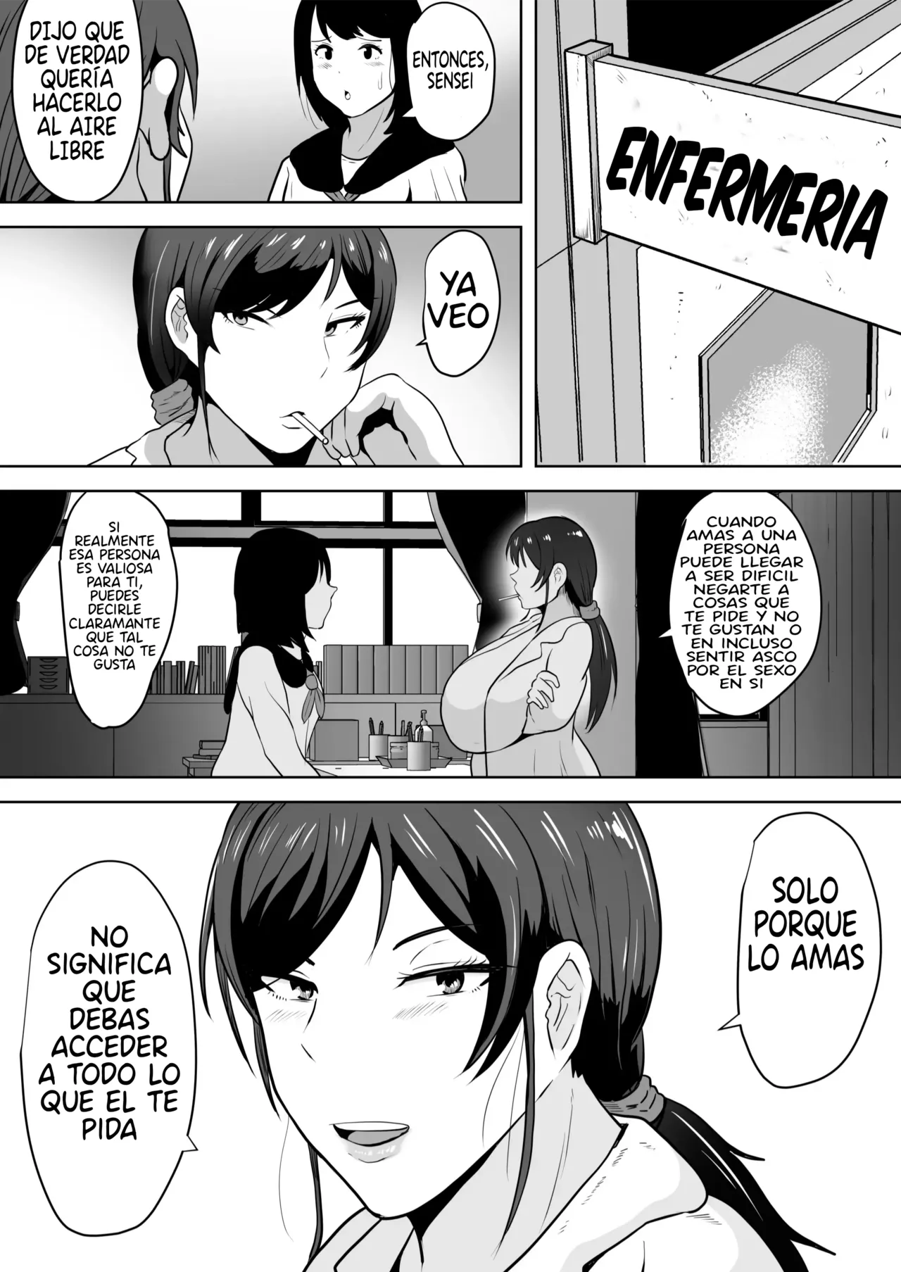 [NF-Freak (Si-man)] Hoken no Sensei Shinobu, 37 Sai, K-Cup ~Sei ni Mezameta Toshima no Mesu~｜Shinobu-sensei, Enfermera Escolar de 37 Años, Copa K ~Una Madurita que Despertó su Sexualidad~ [Spanish] [El naranjas = Mr.Naranjas] image number 29