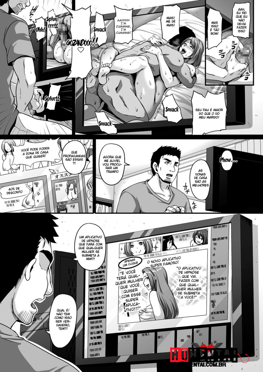 [Buppa Studio (Kazuhiro)] Otonari no Hitozuma o Joushiki Kaihen Appli de Hame Houdai! [Portuguese-BR] image number 2