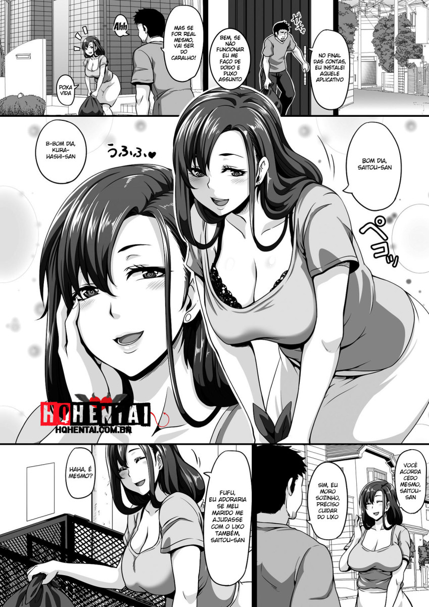 [Buppa Studio (Kazuhiro)] Otonari no Hitozuma o Joushiki Kaihen Appli de Hame Houdai! [Portuguese-BR] image number 3