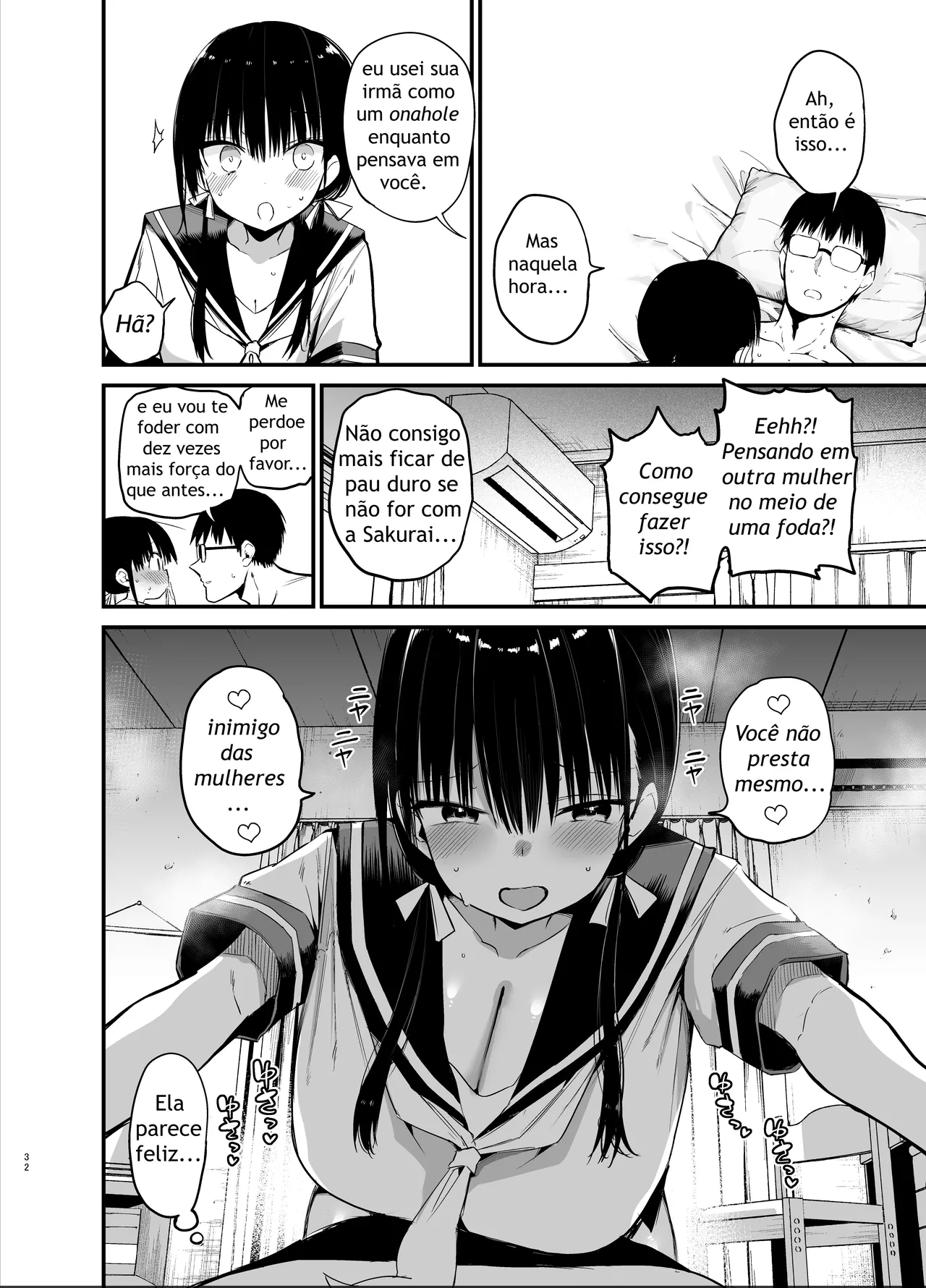 [Aohimo Familia (Chilt, Aohimo)] Kanojo no Imouto ga Kyonyuu MiniSkir JK de Koakuma-kei 6 [Portuguese-BR] [Digital] image number 31