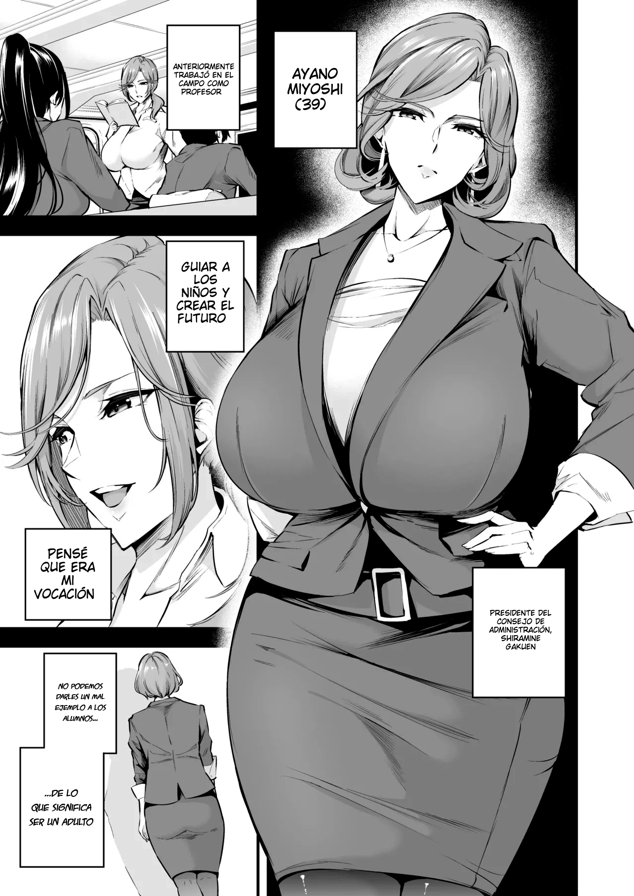 [Nasi-pasuya (Nasipasuta)] Shiramine Gakuen no Mesubuta Rijichou Kouhen｜La Presidenta Cerda de la Academia Shiramine – Parte final [Spanish] [BBBAS] [Digital] image number 4