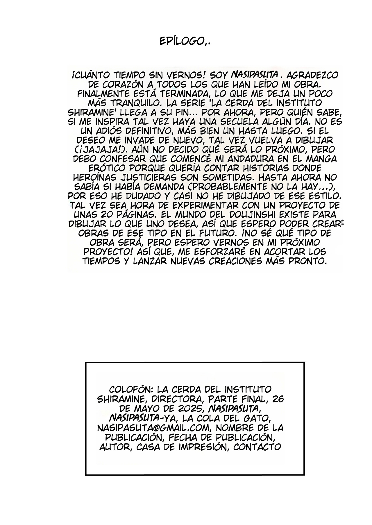 [Nasi-pasuya (Nasipasuta)] Shiramine Gakuen no Mesubuta Rijichou Kouhen｜La Presidenta Cerda de la Academia Shiramine – Parte final [Spanish] [BBBAS] [Digital] image number 63