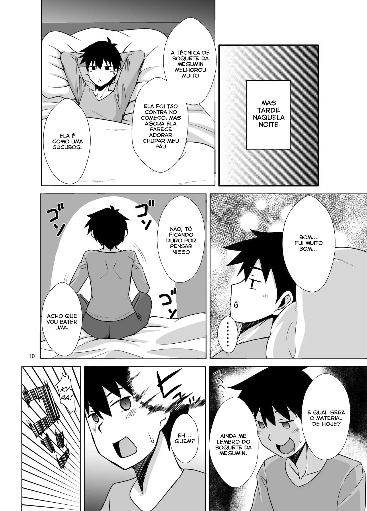 [Take Out (Zeros)] Megumin ga Okuchi de Nukinuki shite kureru Hon (Kono Subarashii Sekai ni Syukufuku o!) [Portuguese-BR] [Digital] image number 10