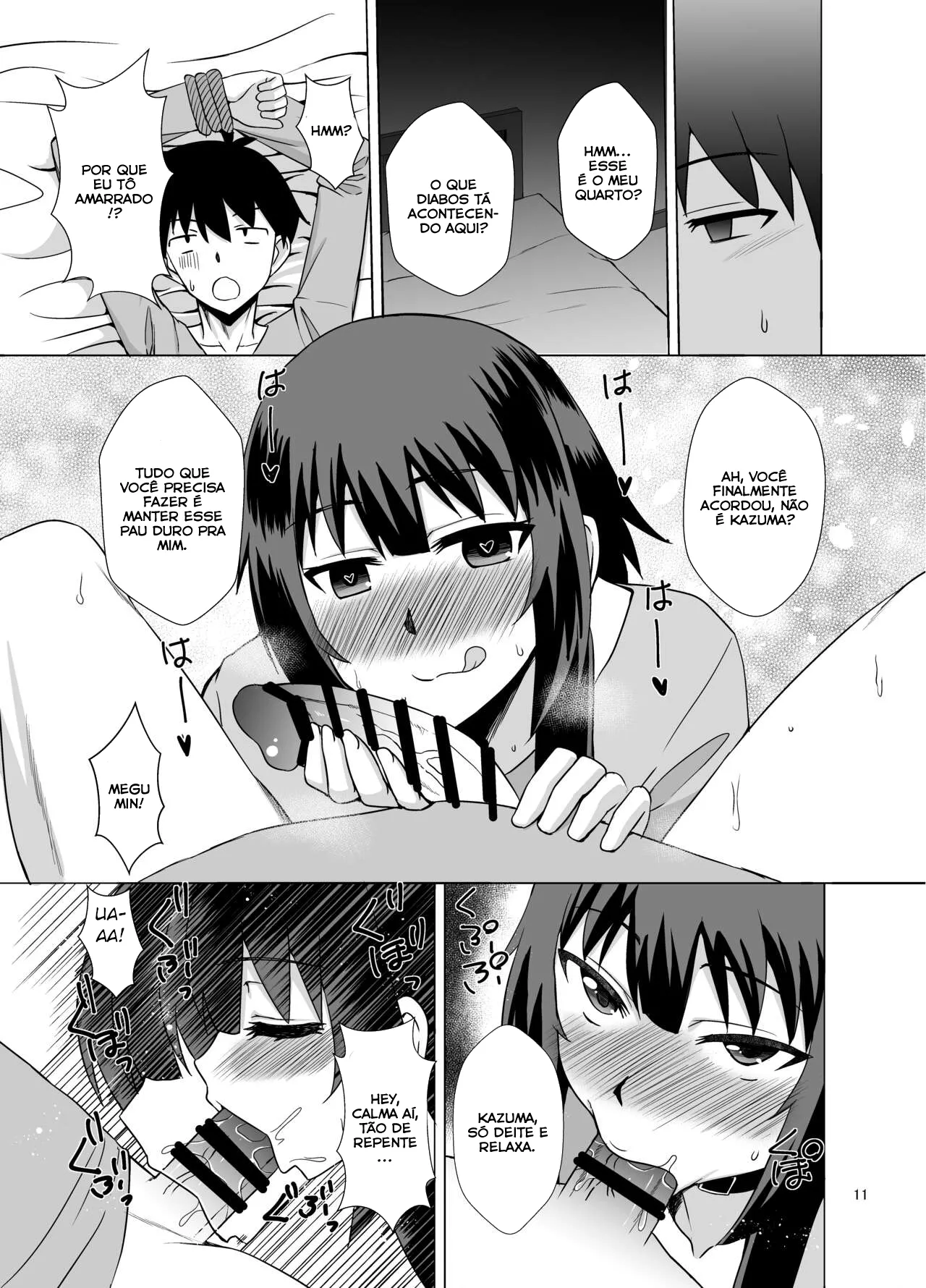 [Take Out (Zeros)] Megumin ga Okuchi de Nukinuki shite kureru Hon (Kono Subarashii Sekai ni Syukufuku o!) [Portuguese-BR] [Digital] image number 11