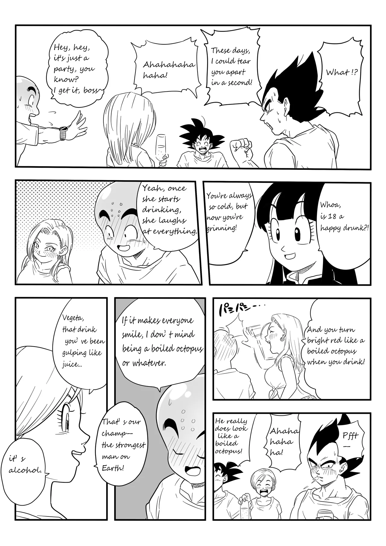 [Pink Mousse] NTR18: A sassy girl's erotic switch is turned on by the influence of alcohol (Dragon Ball Super) [English][ongoing] Bildnummer 3