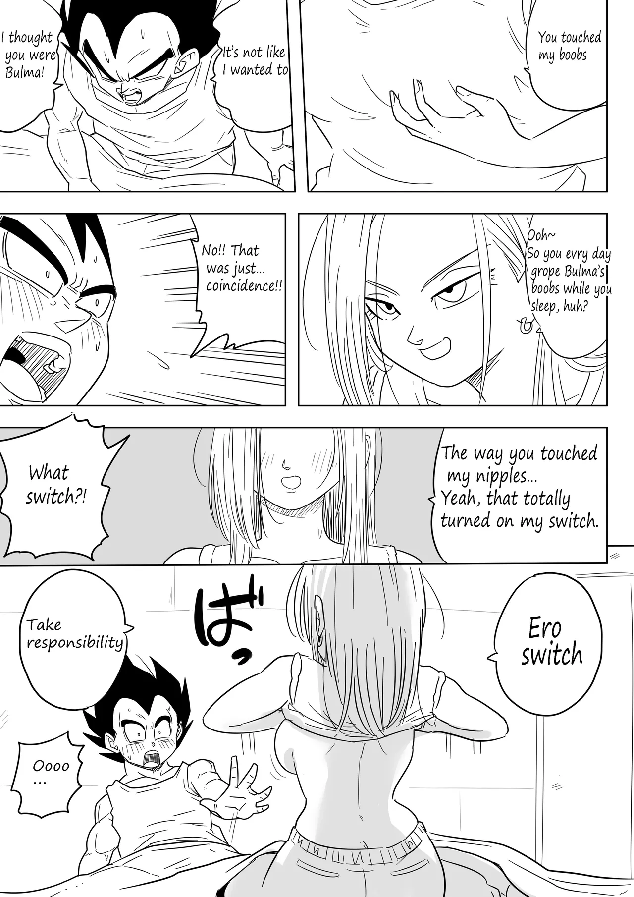 [Pink Mousse] NTR18: A sassy girl's erotic switch is turned on by the influence of alcohol (Dragon Ball Super) [English][ongoing] Bildnummer 7