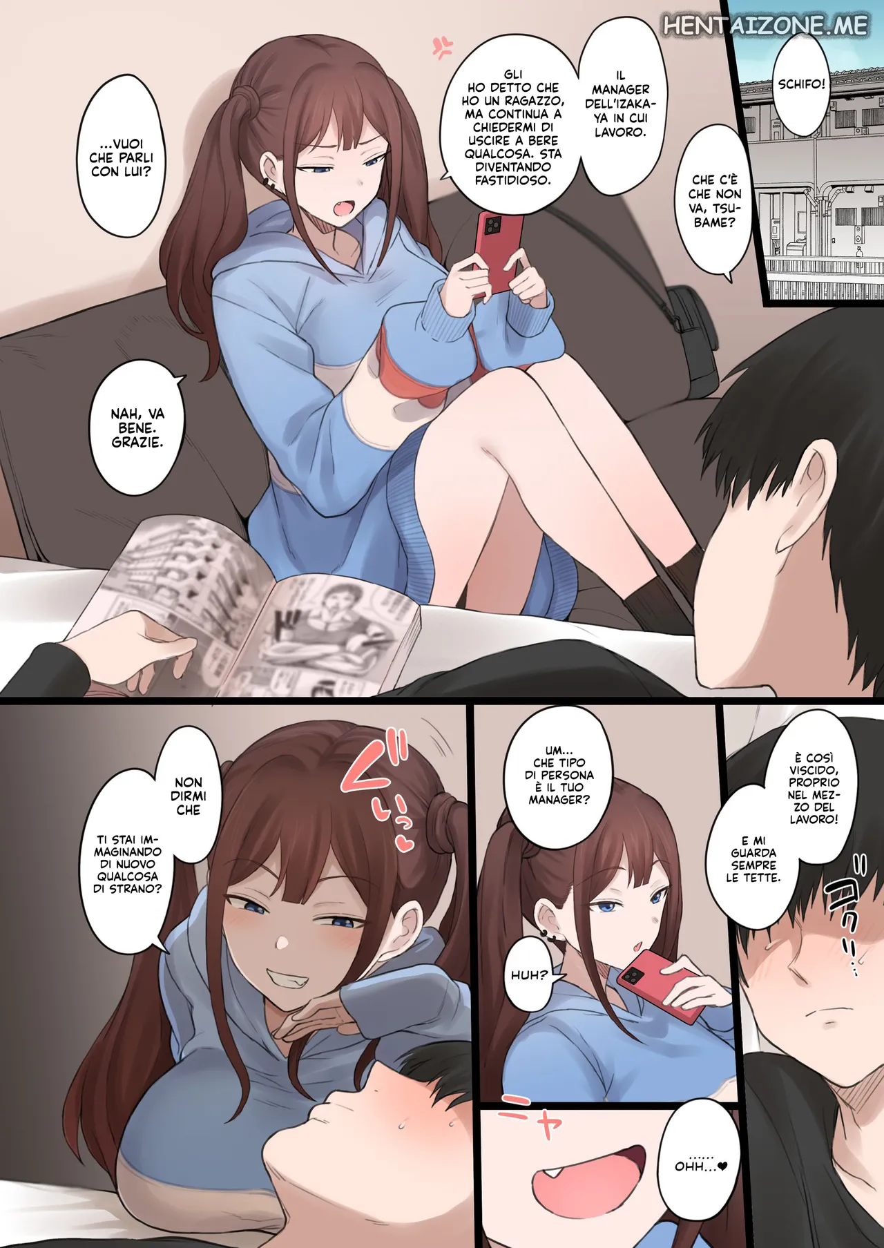 Doushia (Terasu MC)] Boku no Netorase Seiheki ni Tsukiatte kureru Kanojo | Una ragazza che gioca con il mio fetish dell'infedeltà + Prequel + CG [Italian] image number 11