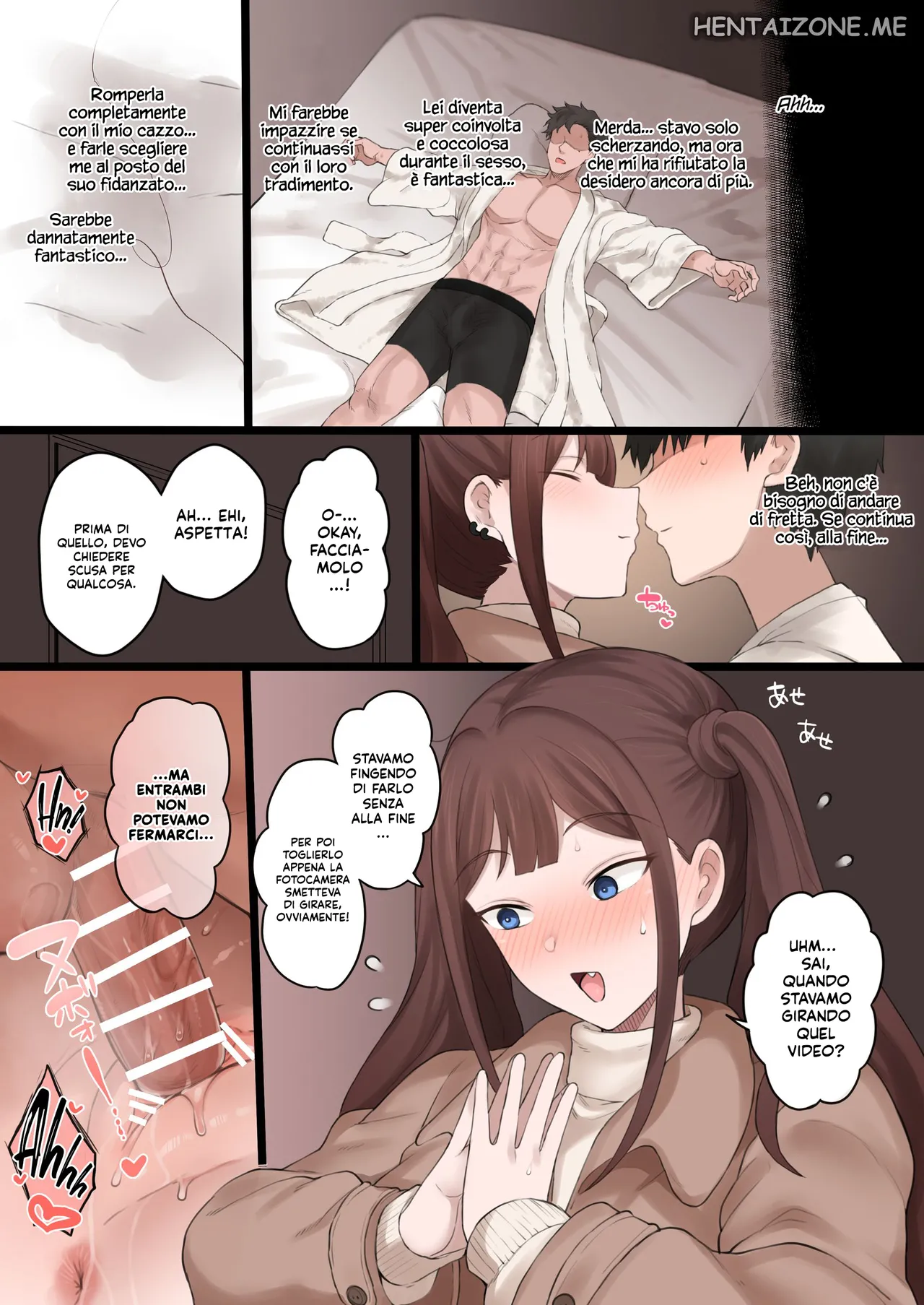 Doushia (Terasu MC)] Boku no Netorase Seiheki ni Tsukiatte kureru Kanojo | Una ragazza che gioca con il mio fetish dell'infedeltà + Prequel + CG [Italian] image number 44