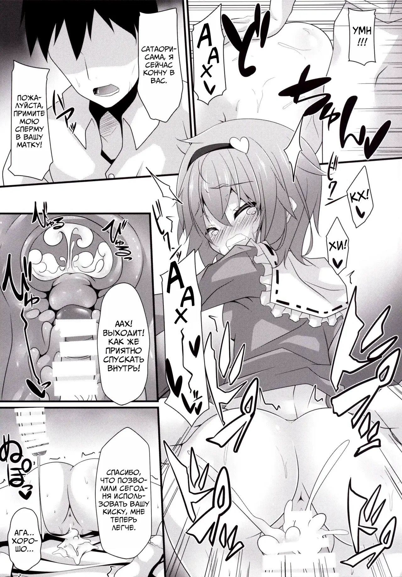 (Reitaisai 12) [Right away (Sakai Minato)] Satori-shiki Pet no Yashinaikata | Уход за питомцами по методу Сатори (Touhou Project) [Russian] [Mechen] Bildnummer 14