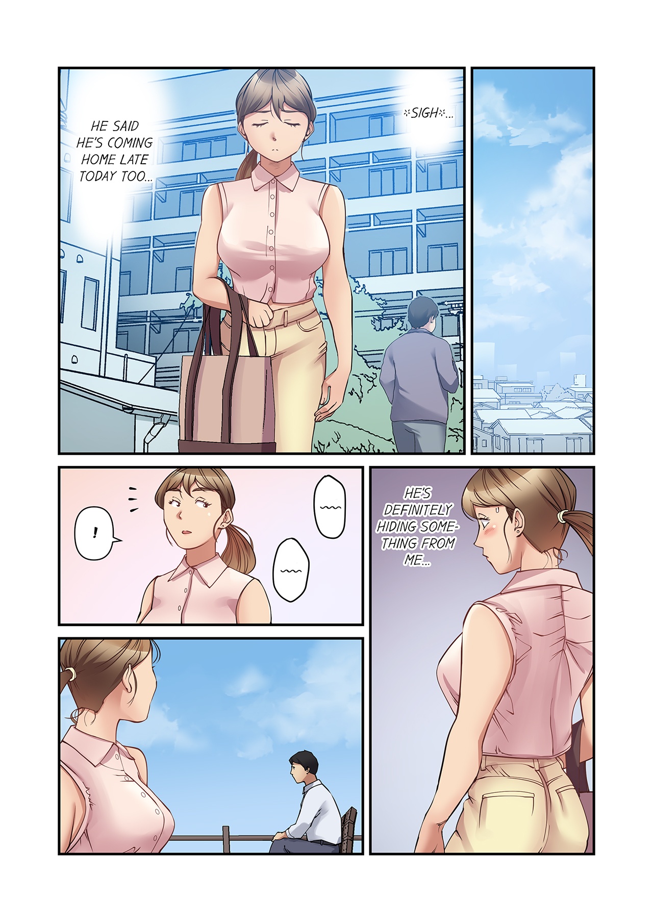 [Yamato Miyu] 'Oku-san, Yokkyuu Fumandesho?' Otto ni Barete wa Ikenai Yarisugi Nenchaku SEX | "Missus, Are You Sexually Frustrated?" Excessive, Demanding Sex That the Husband Can't Know About Chapter 1-12 [English] 图片编号 75