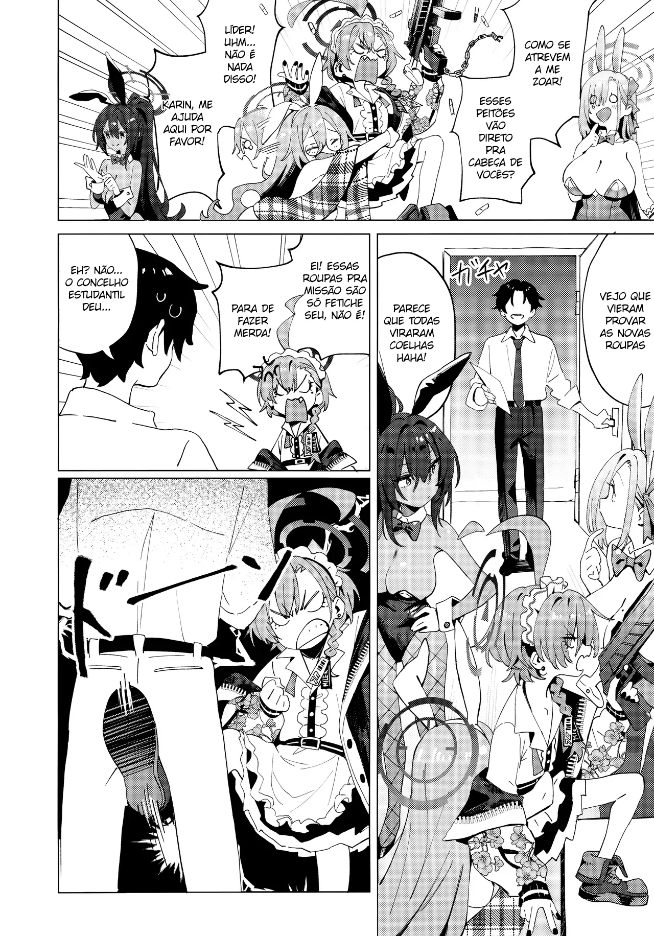 [Kuni no Kuni (Kuni-kun)] Honto wa Neru-chan mo Kawaiku Naritai! - In fact, Nell Chan wants to be pretty too! (Blue Archive) [Portuguese-BR] [Digital] 图片编号 6