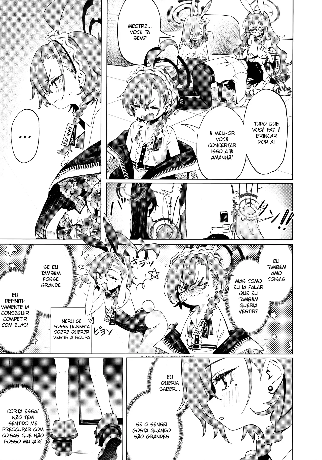 [Kuni no Kuni (Kuni-kun)] Honto wa Neru-chan mo Kawaiku Naritai! - In fact, Nell Chan wants to be pretty too! (Blue Archive) [Portuguese-BR] [Digital] 图片编号 7