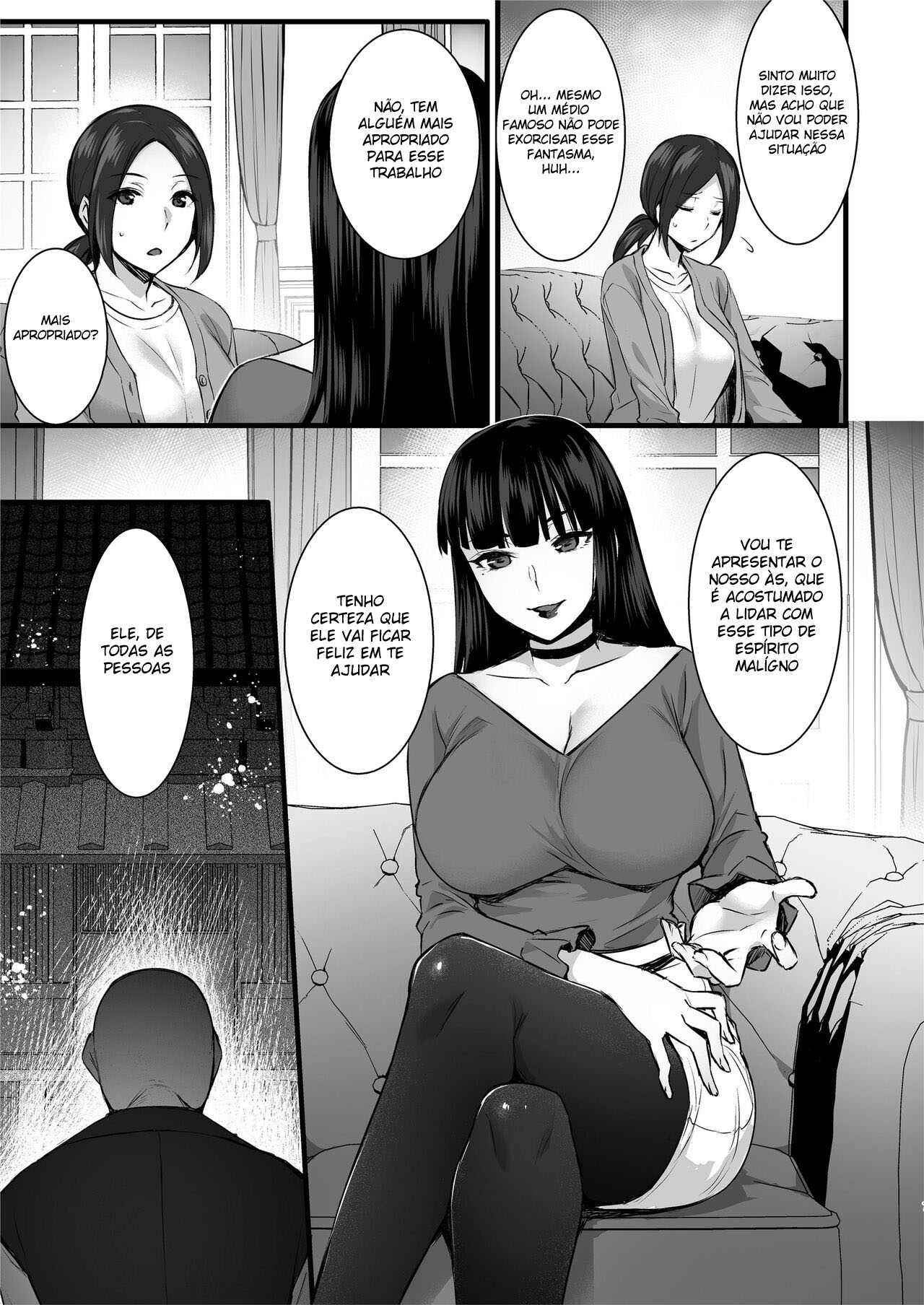 [Himeya (Abe Inori)] Rental Tanetsuke Oji-san Ghost ~Tera Umare no Tanetsuke Oji-san, Yuurei to Nonstop Hame Jorei~ [Portuguese-BR] [Digital] imagen número 6
