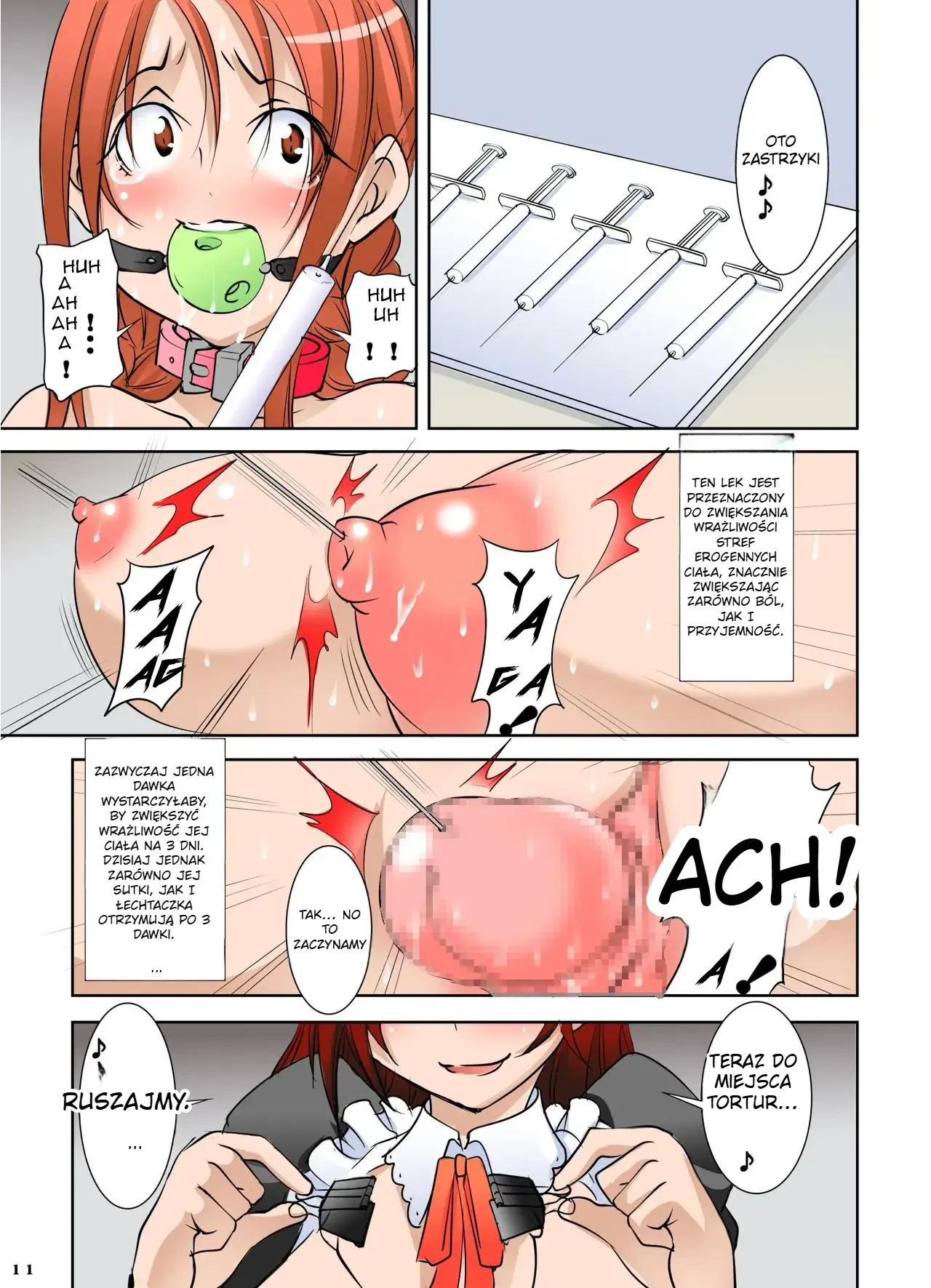 [Algolagnia (Mikoshiro Honnin)] Shishi Setsudan Shoujo Goumon Gyakutai-kan no Maid-san 1 [polski] image number 11