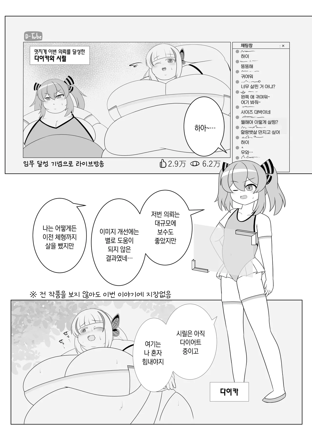 [Sokonuke Donuts (Dobemaru)] OriChara ga Tsukamatte Himanka suru Hon | 자캐가 붙잡혀서 비만화 당하는 책 [韓国翻訳] 이미지 번호 3