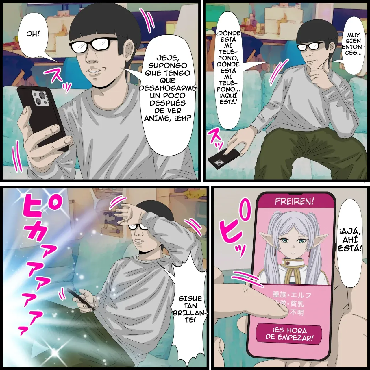 [Banana Style] Anime Chara to Sex Dekiru Appli 9, Frieren Hen｜La App con la que Puedes Cogerte a Personajes de Anime ~El Caso de Frieren~ (Sousou no Frieren) [Spanish] [ZonaHentaiJuegos] image number 3