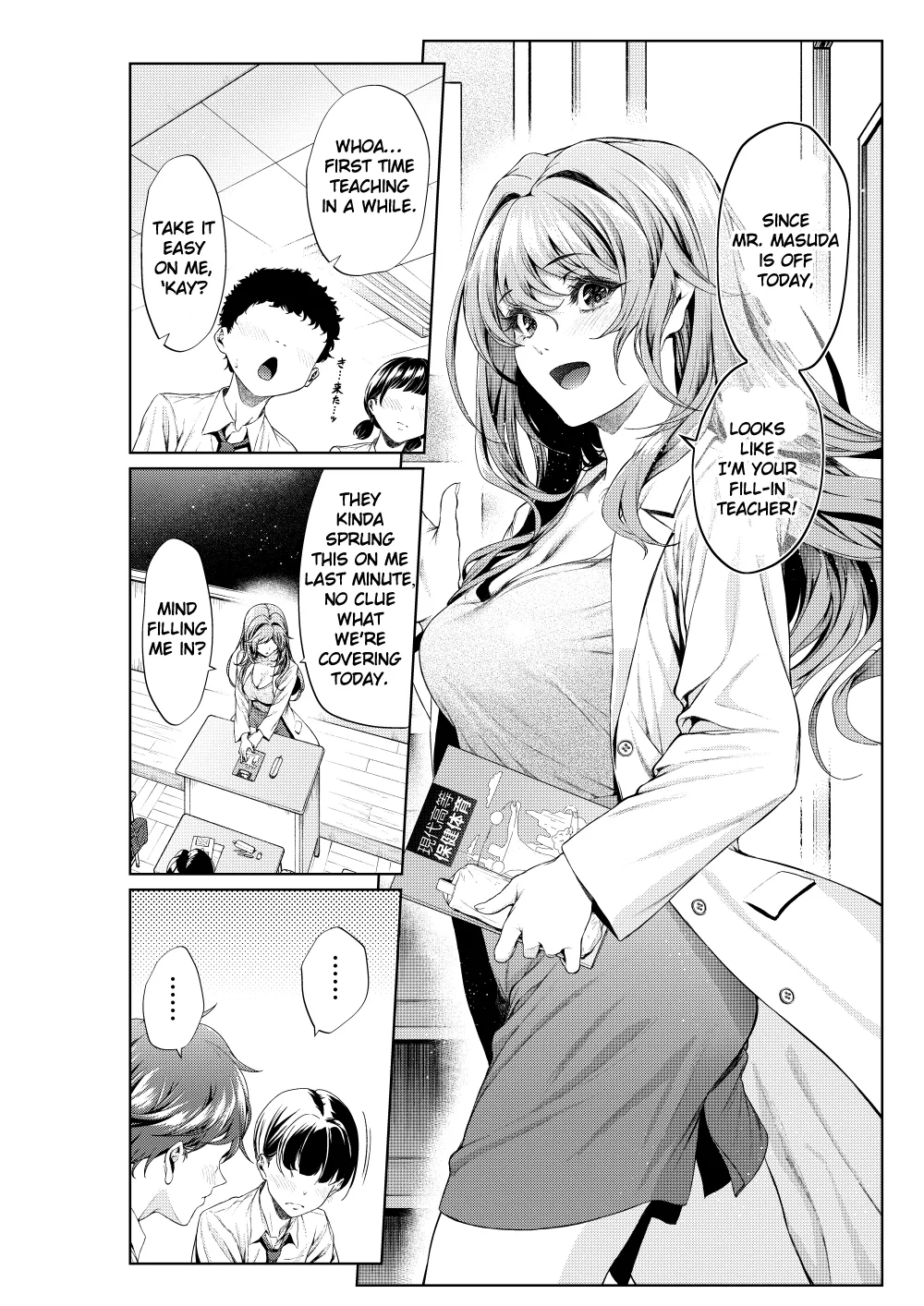 [Mikuni Mizuki] Shokuba no Senpai: Hokenshitsu no Sensei, Kyoudan ni Tatsu | My Workplace Senior: The School Nurse Takes the Podium (English) numero di immagine  2